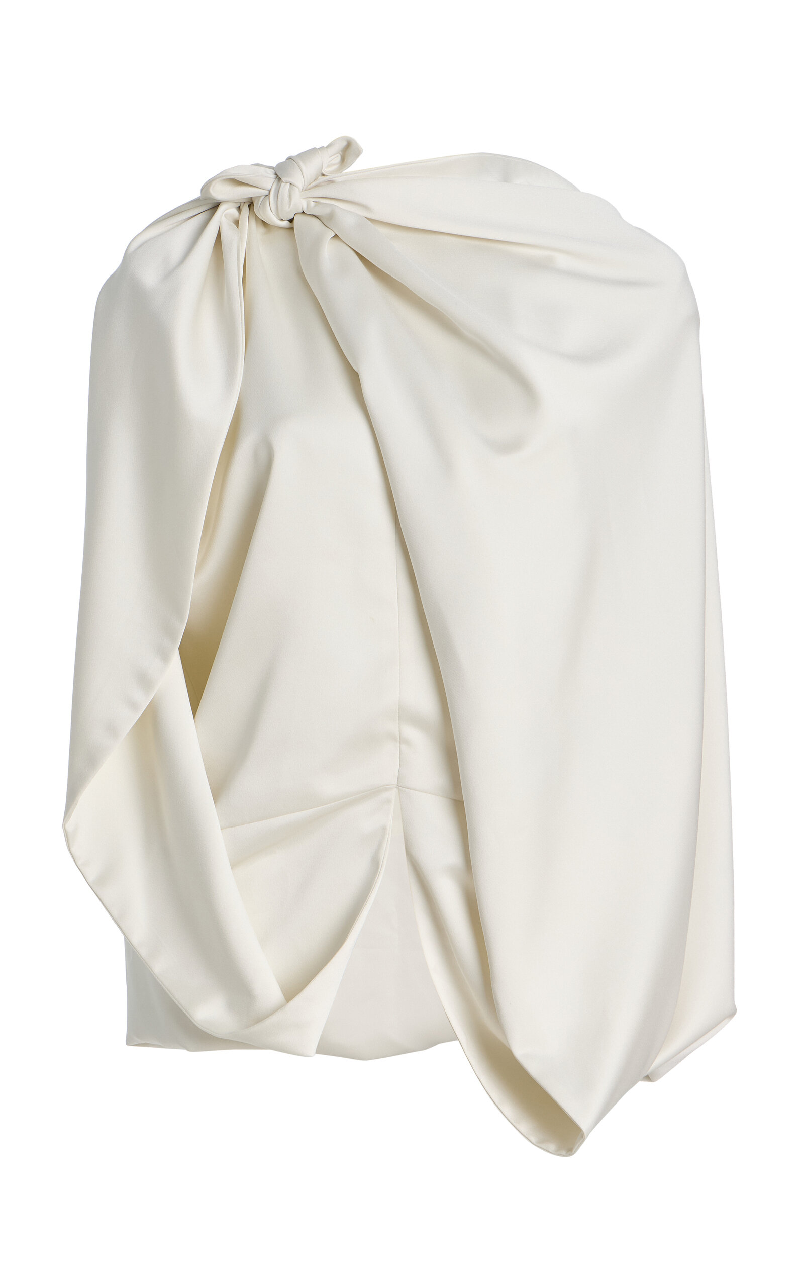 SLOAN Exclusive Knotted Crepe Cape Top