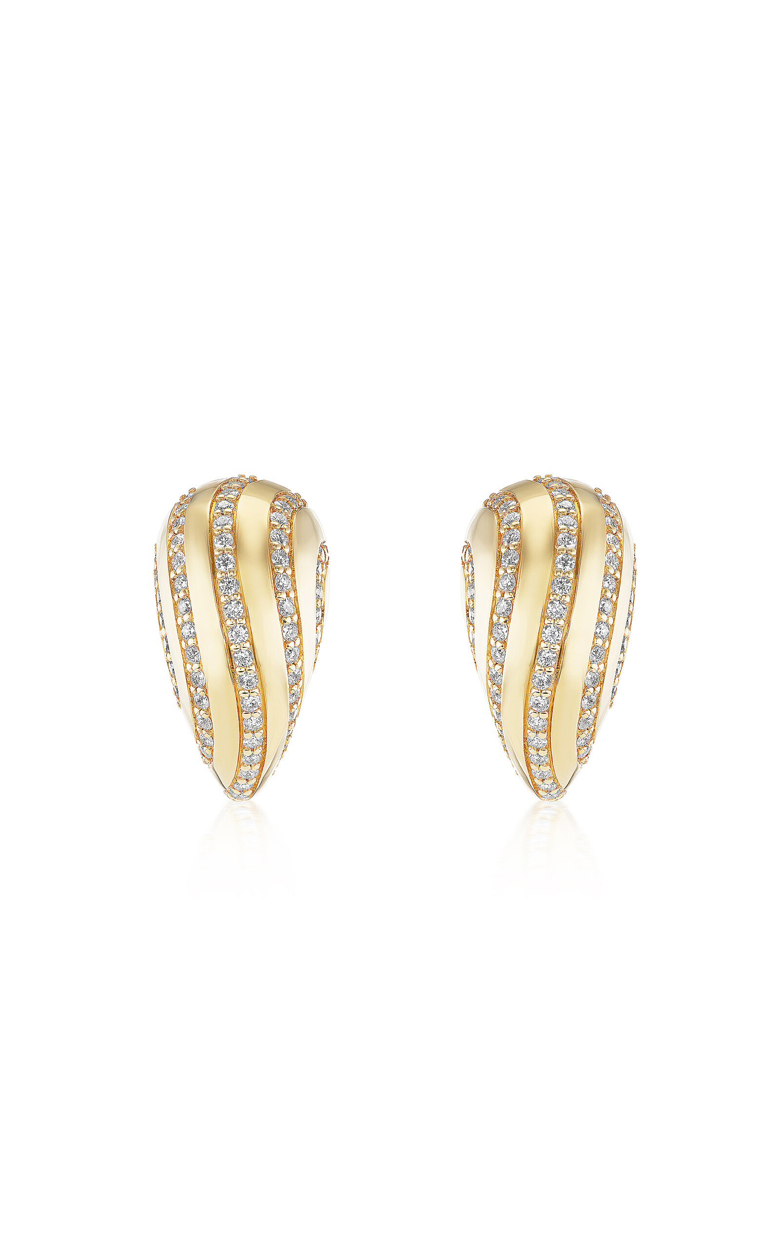Stardust 18K Yellow Gold Diamond Earrings
