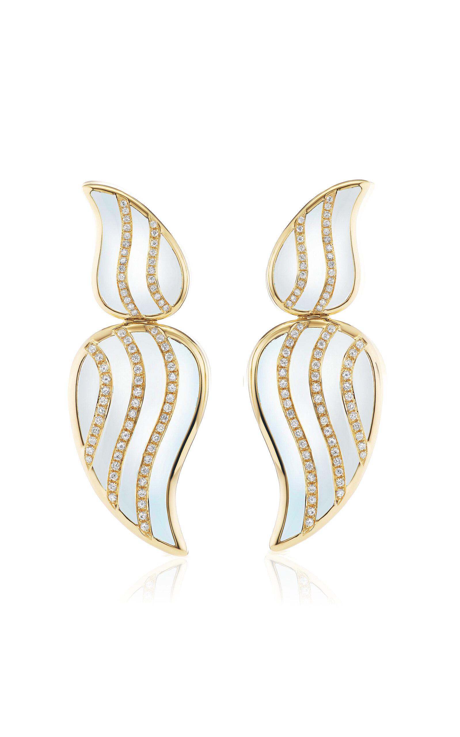 Stardust 18K Yellow Gold Diamond Earrings