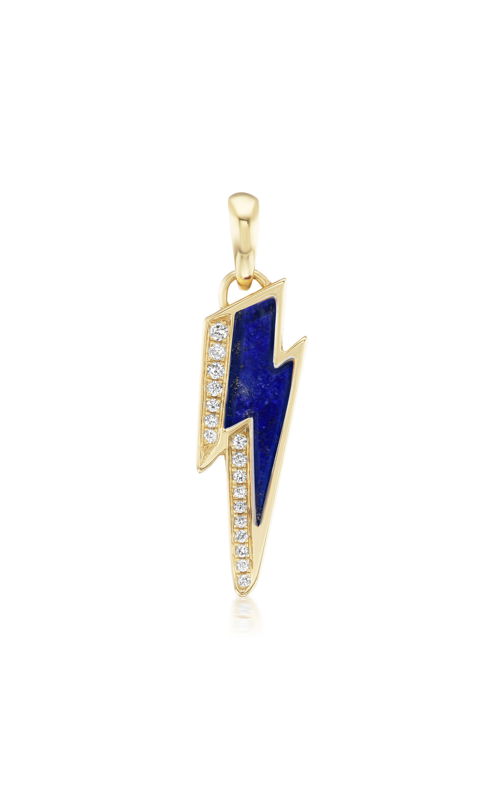 Ziggy Bolt 18K Yellow Gold Diamond Pendant