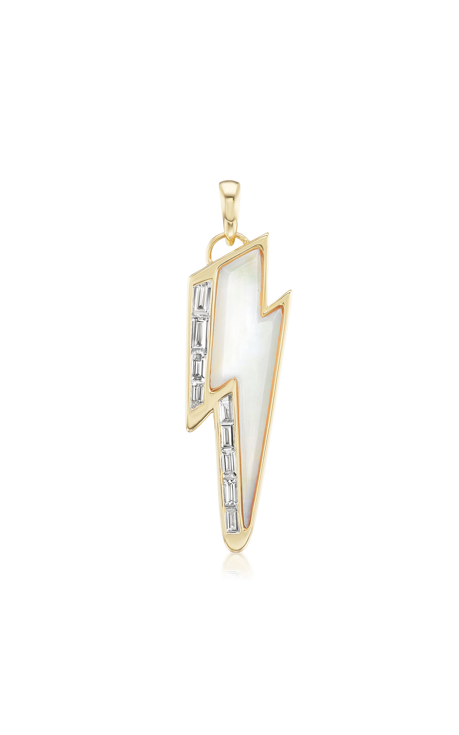 Ziggy Bolt 18K Yellow Gold Diamond Pendant