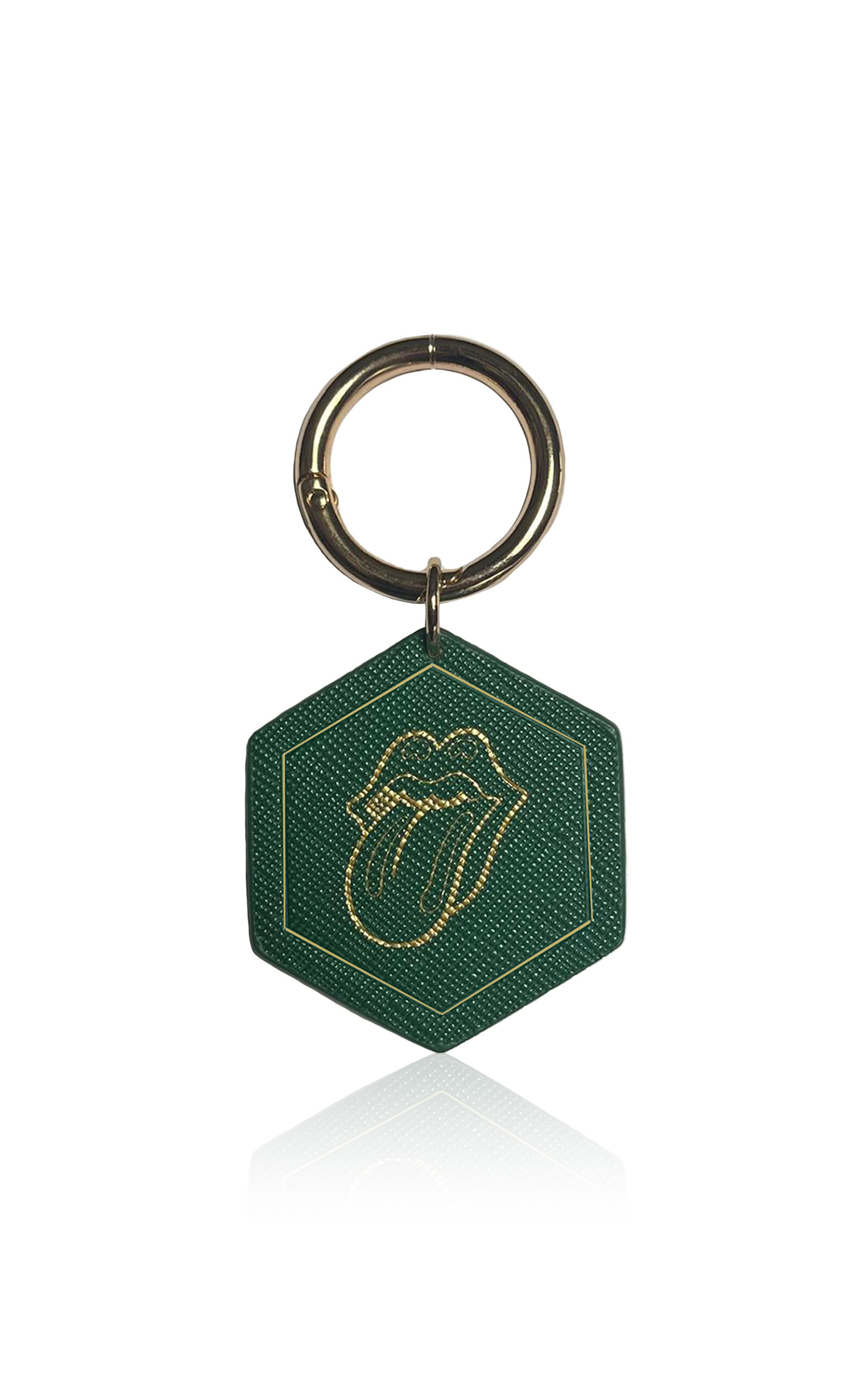 Sloane Stationery Vegan Leather Keychain With Lips