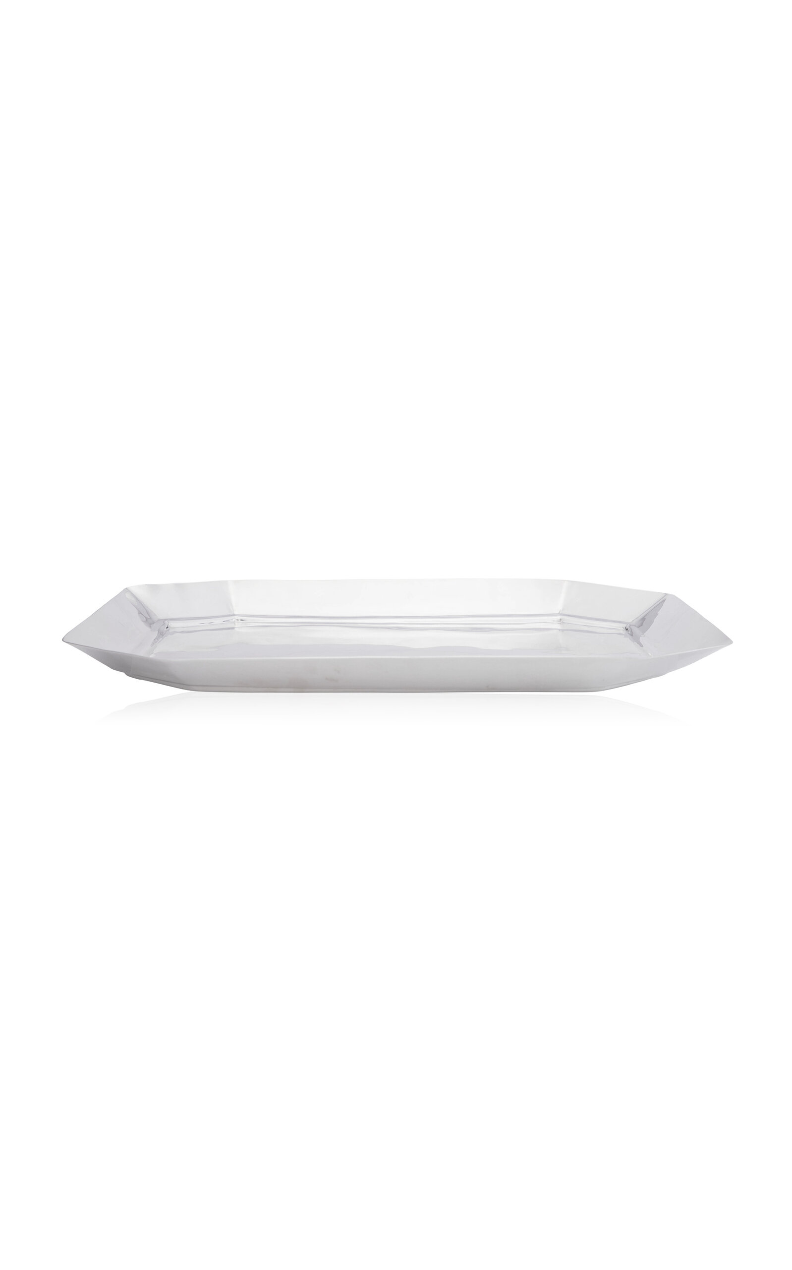 Esencial Hogar Hexagon Silver-plated Serving Tray