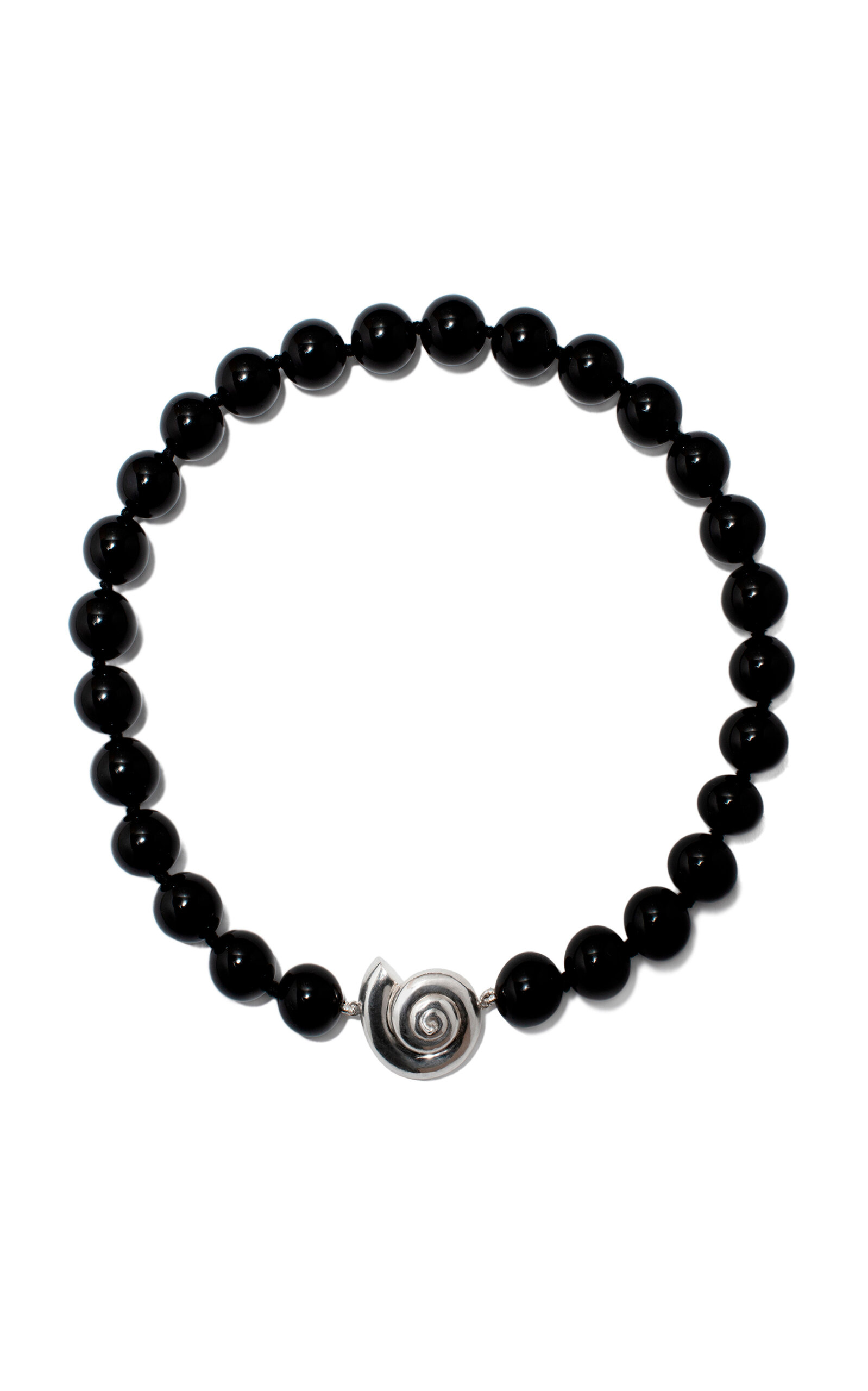 Le Sundial Nautilus Onyx Collar Necklace