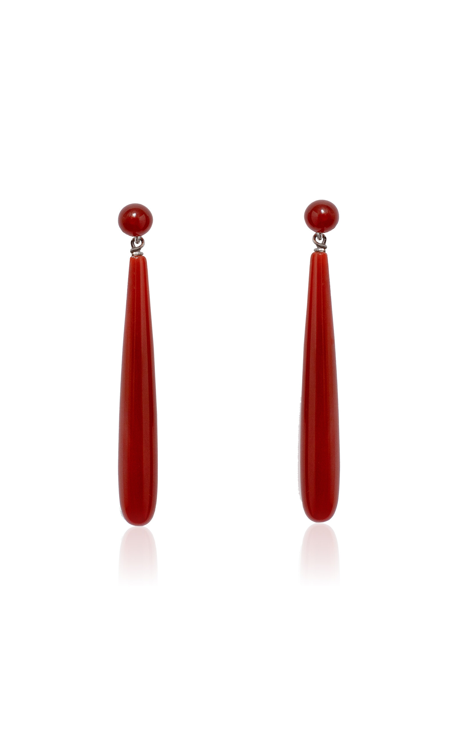 Le Sundial Drop Carnelian Earrings