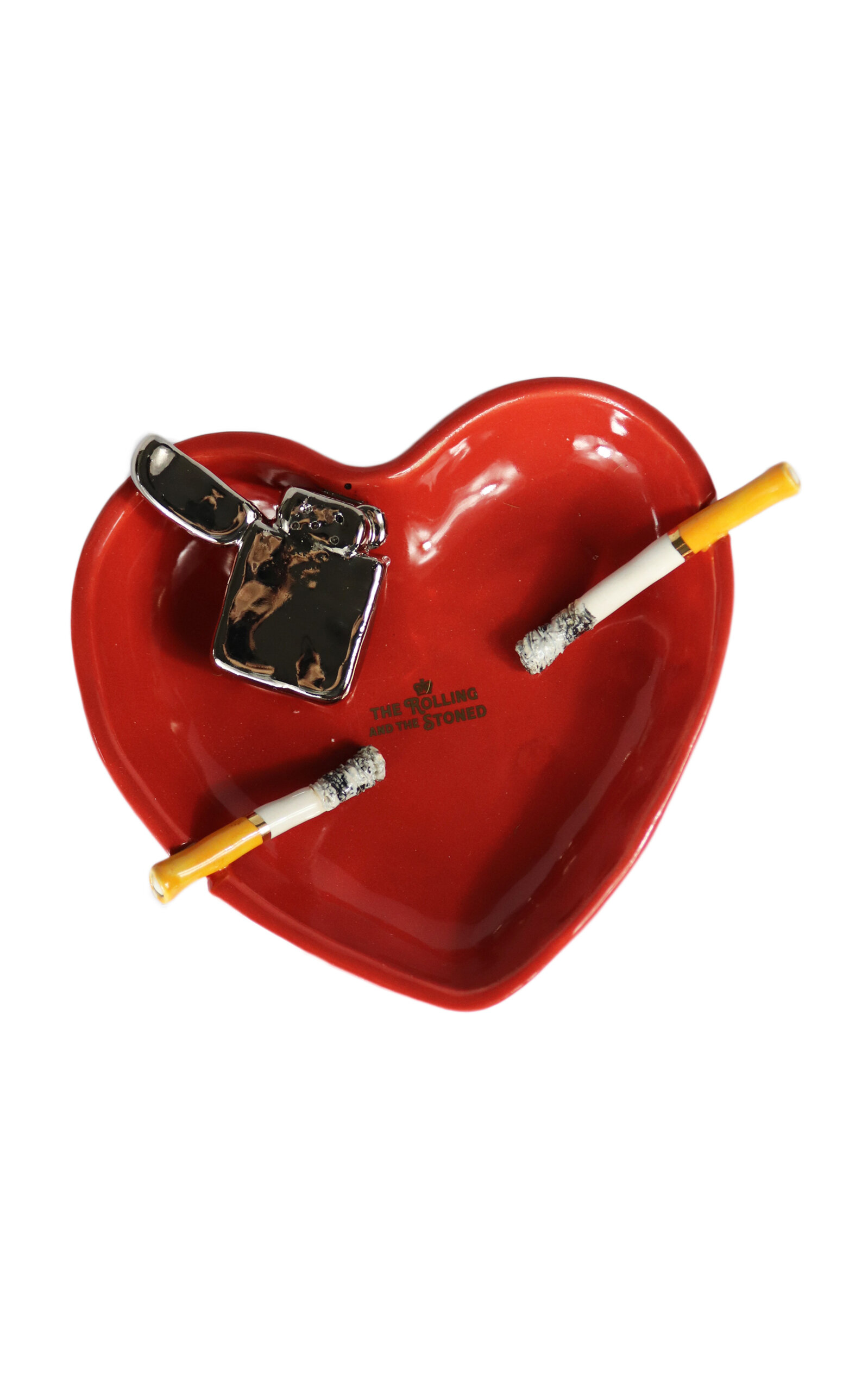 The Rolling And The Stoned Smouldering Lover Ashtray - Red