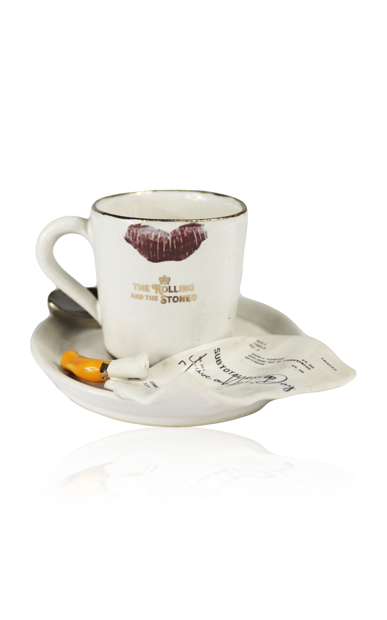 The Rolling And The Stoned Have A Nice Day Espresso Cup & Saucer