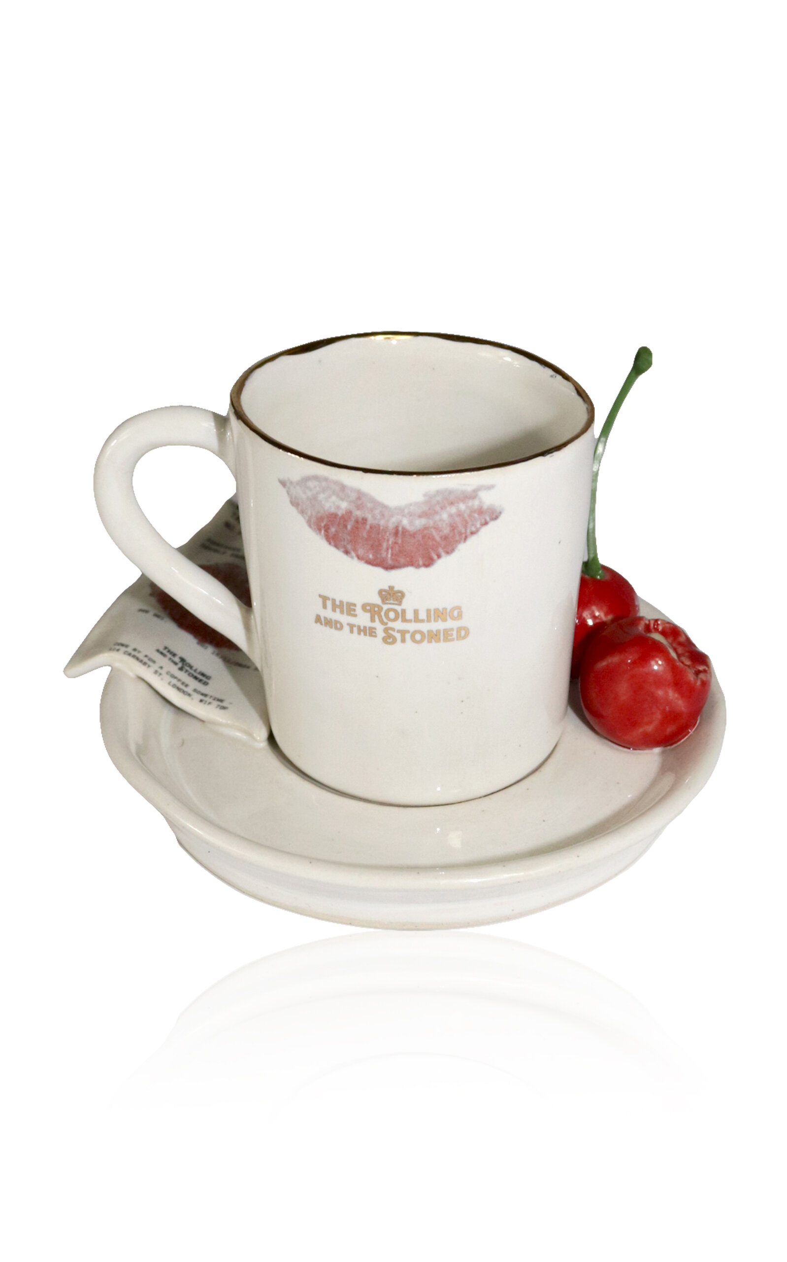 The Rolling And The Stoned Pop My Espresso Cup & Saucer