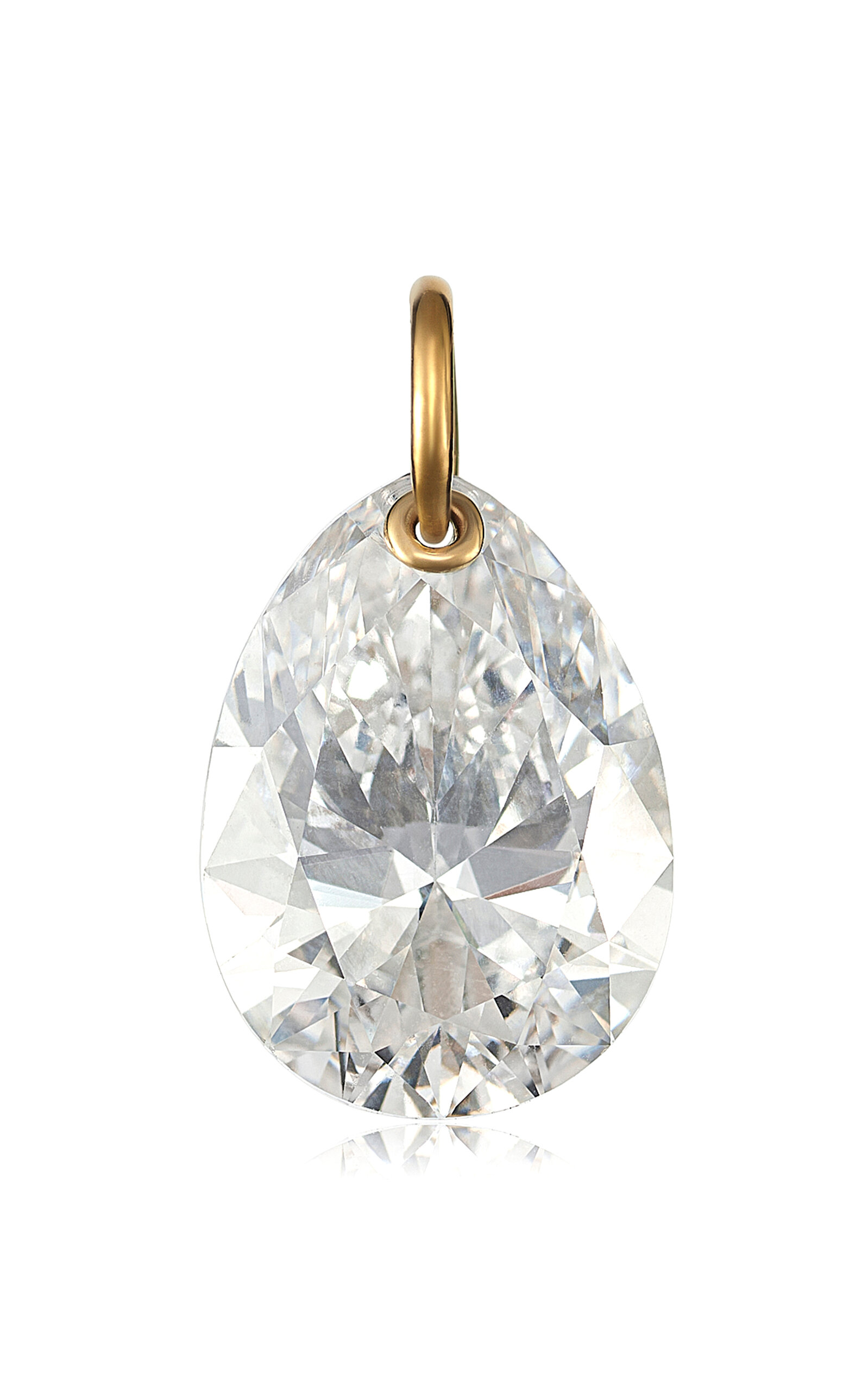 Alexei Hay 14k Yellow Gold The Punch Diamond Pear Pendant