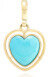 Jenna Blake Shadow Turquoise Heart Charm