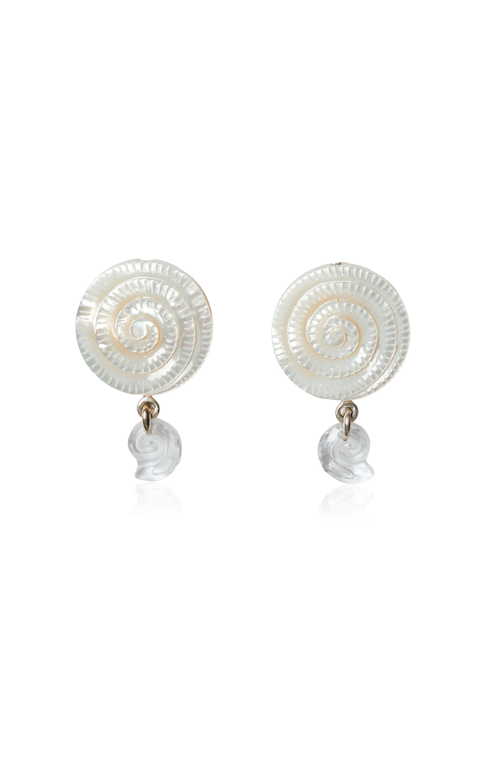 Chan Luu Nautilus Mother-of-pearl Clip-on Earrings