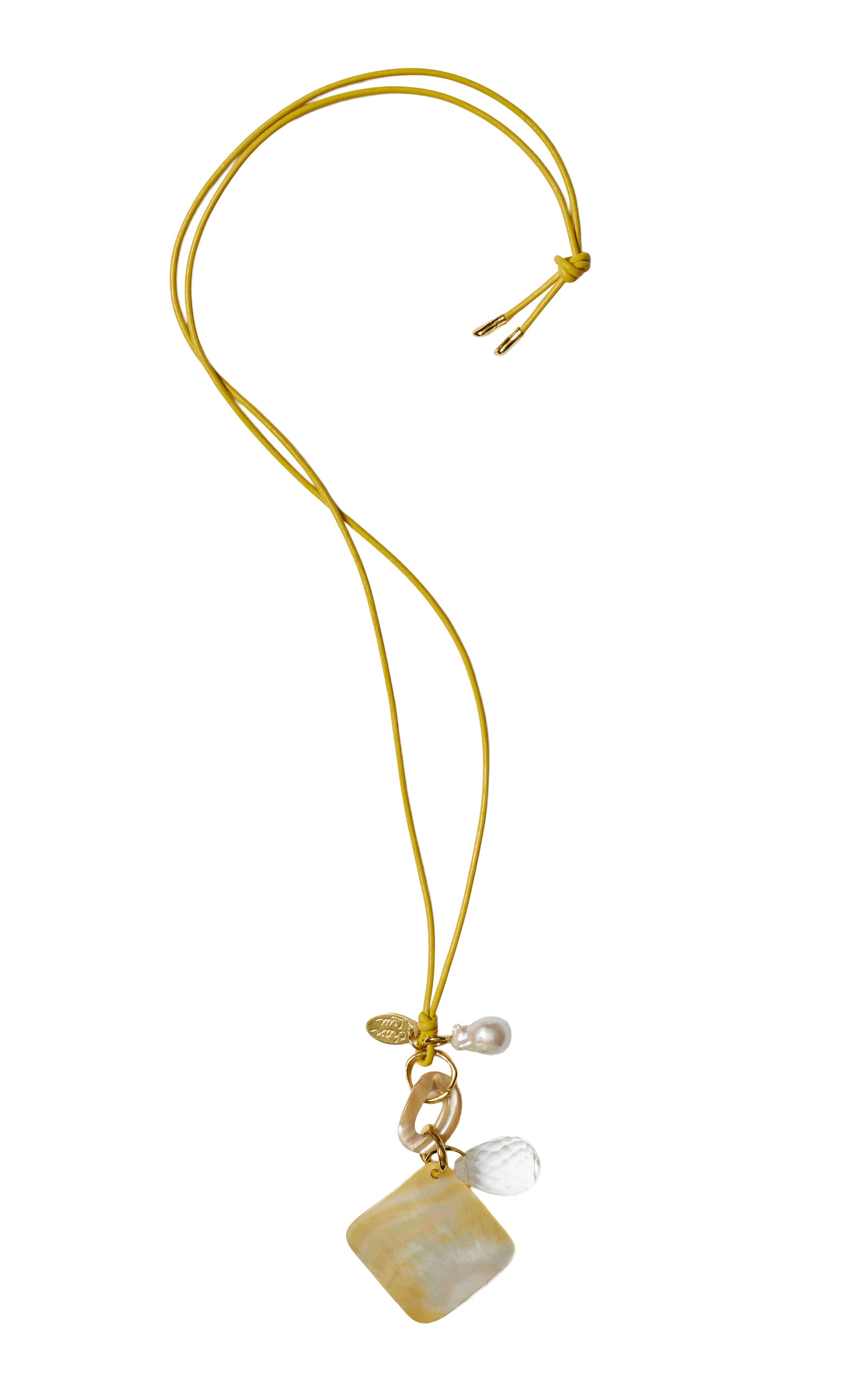 Chan Luu Maxine Mother-of-Pearl Charm Necklace - Yellow - OS - Moda Operandi - Women's Jewelry And Watches