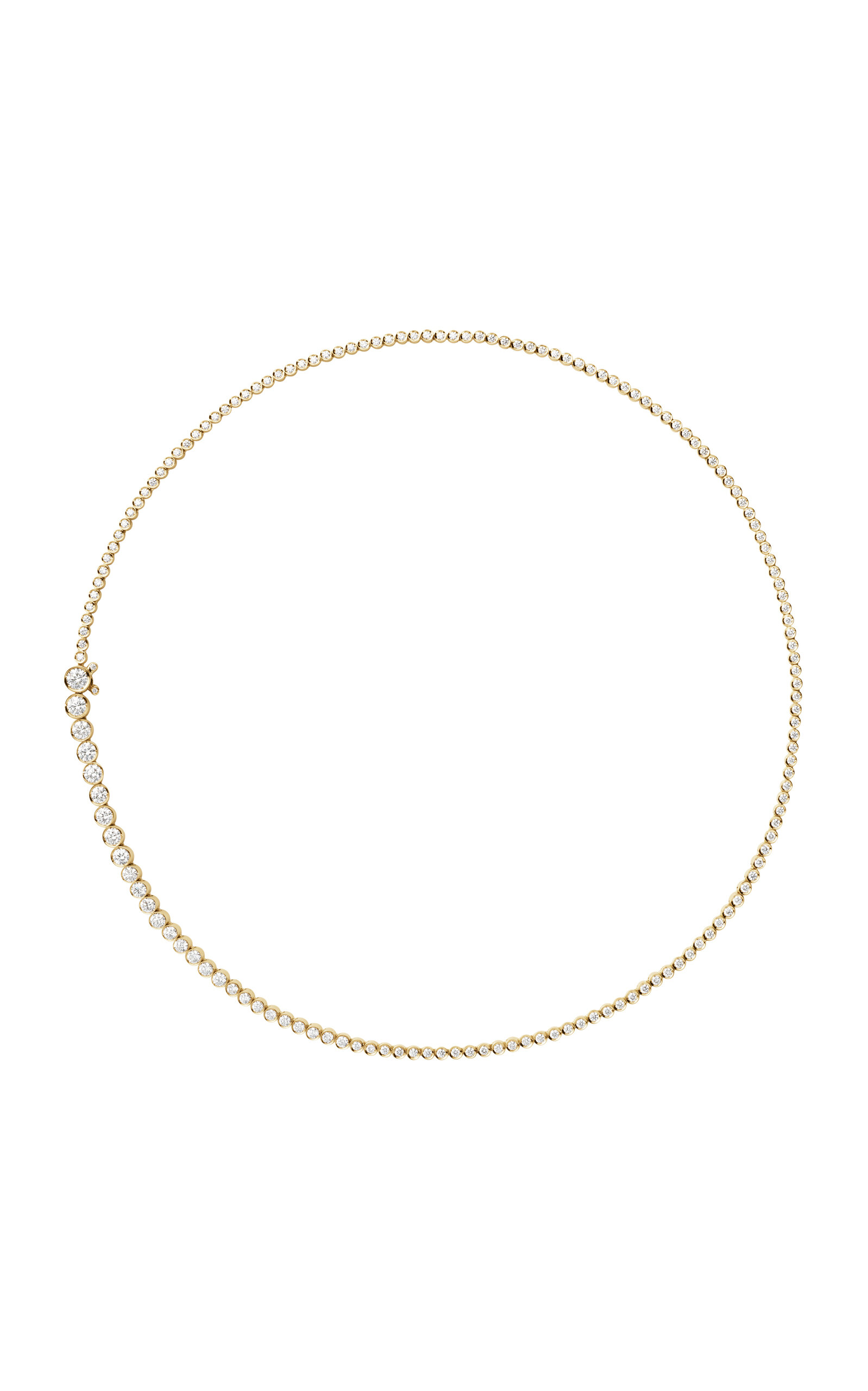 Collier de Tennis Classique 18K Yellow Gold Diamond Necklace