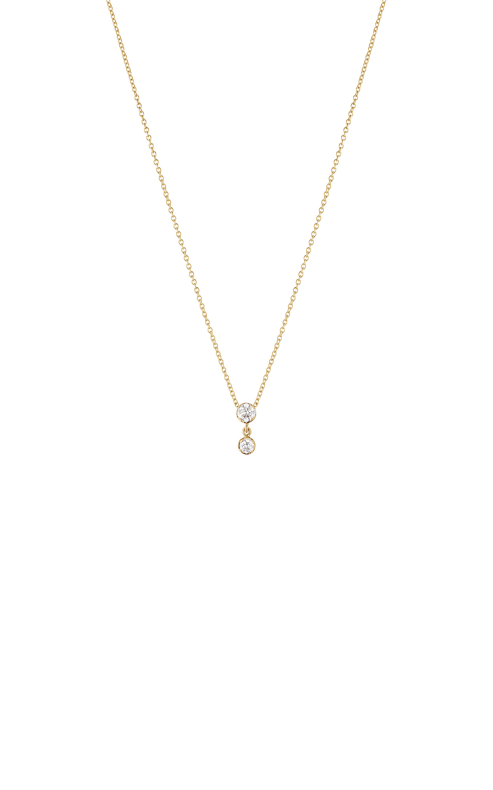 Venus Simple 18K Yellow Gold Diamond Necklace