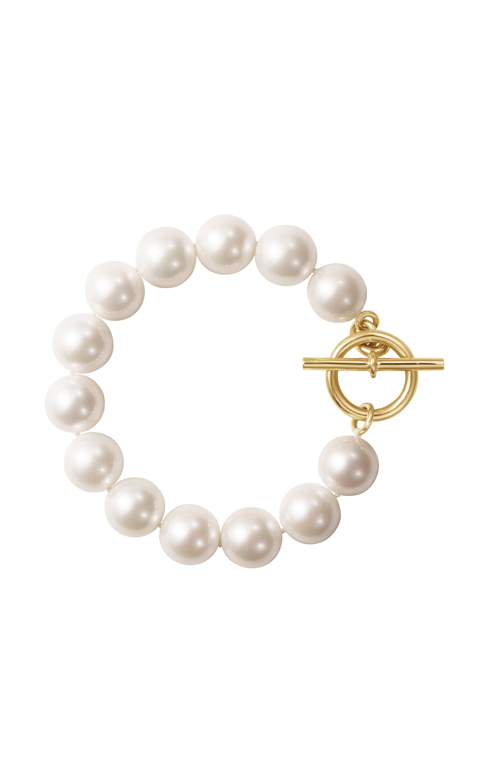 Sophie Bille Brahe La Belle Perle 14k Yellow Gold Bracelet In Neutral