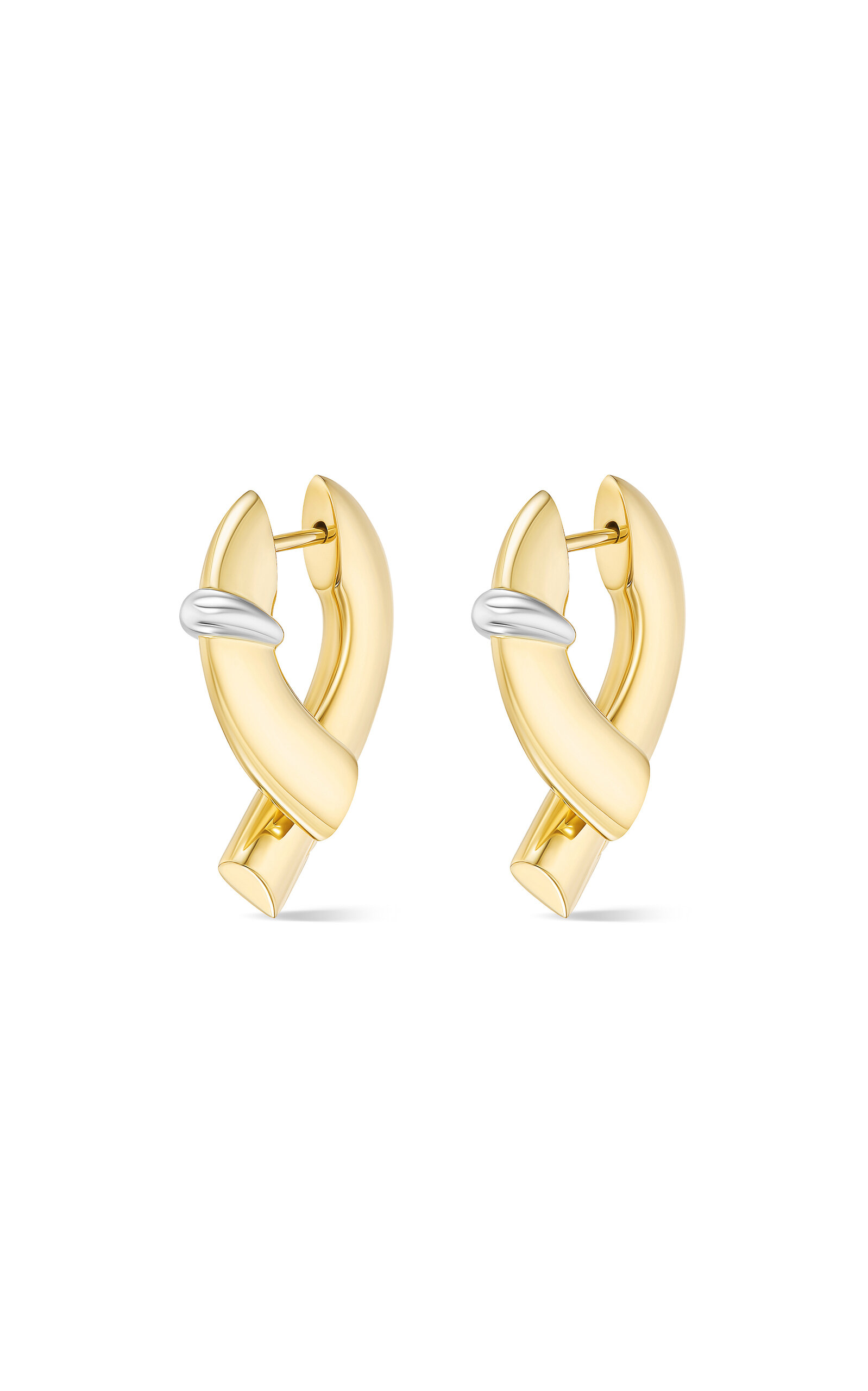 Tabayer Oera 18k Gold Earrings In Brown