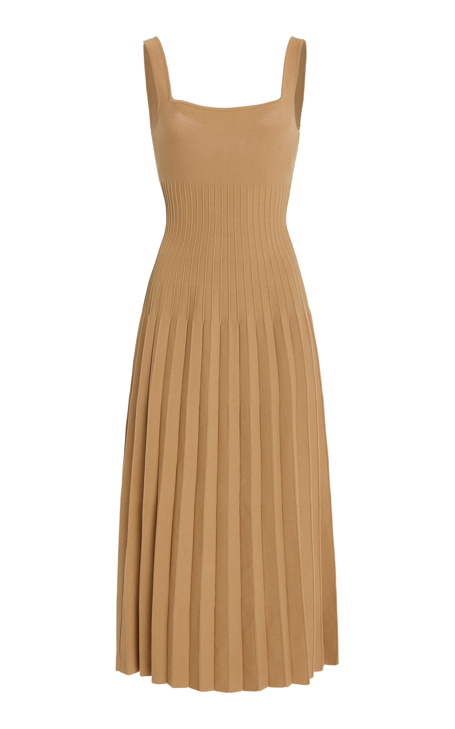 STAUD Ellison Knit Midi Dress