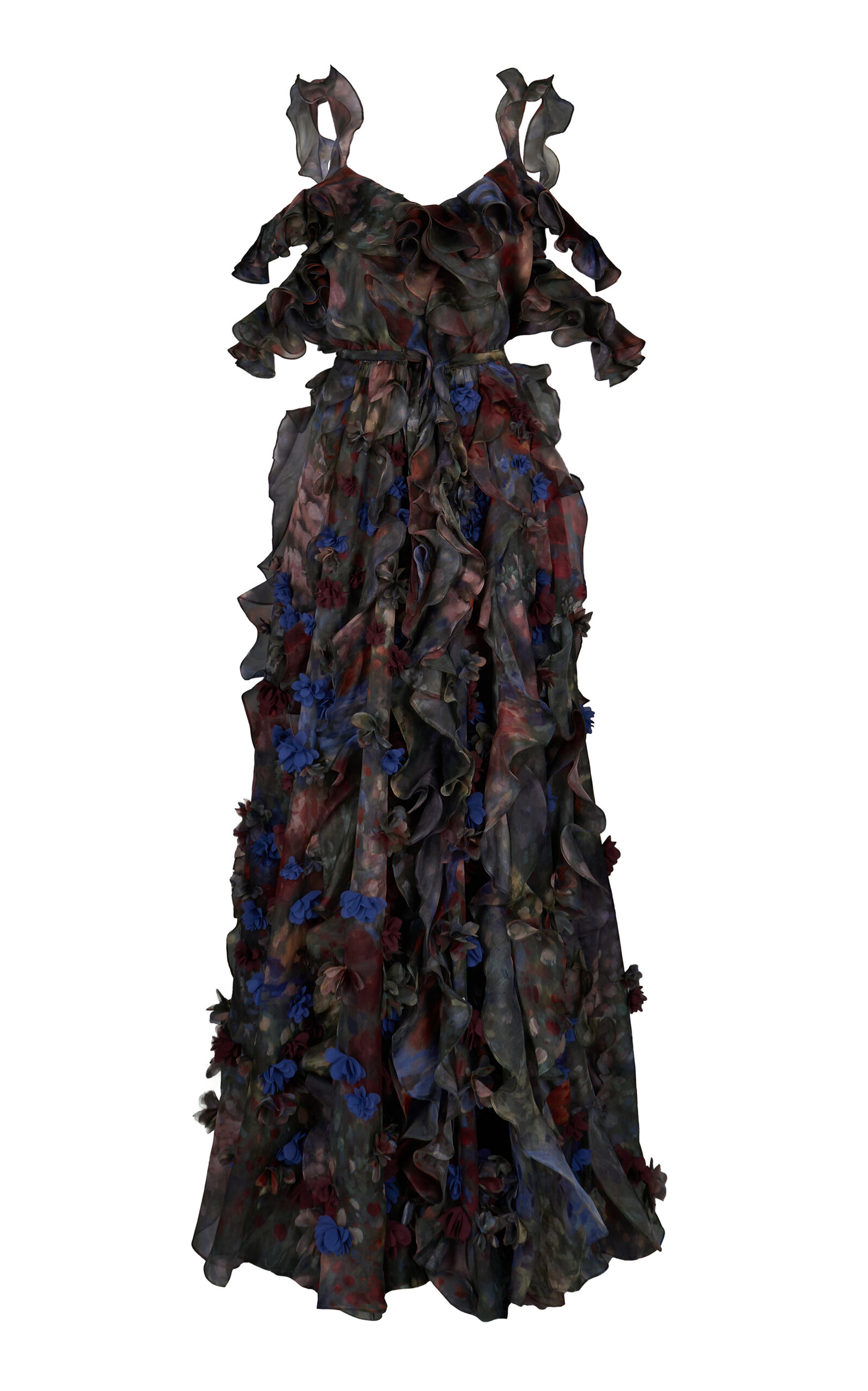 Nenufar Embellished Silk Maxi Dress