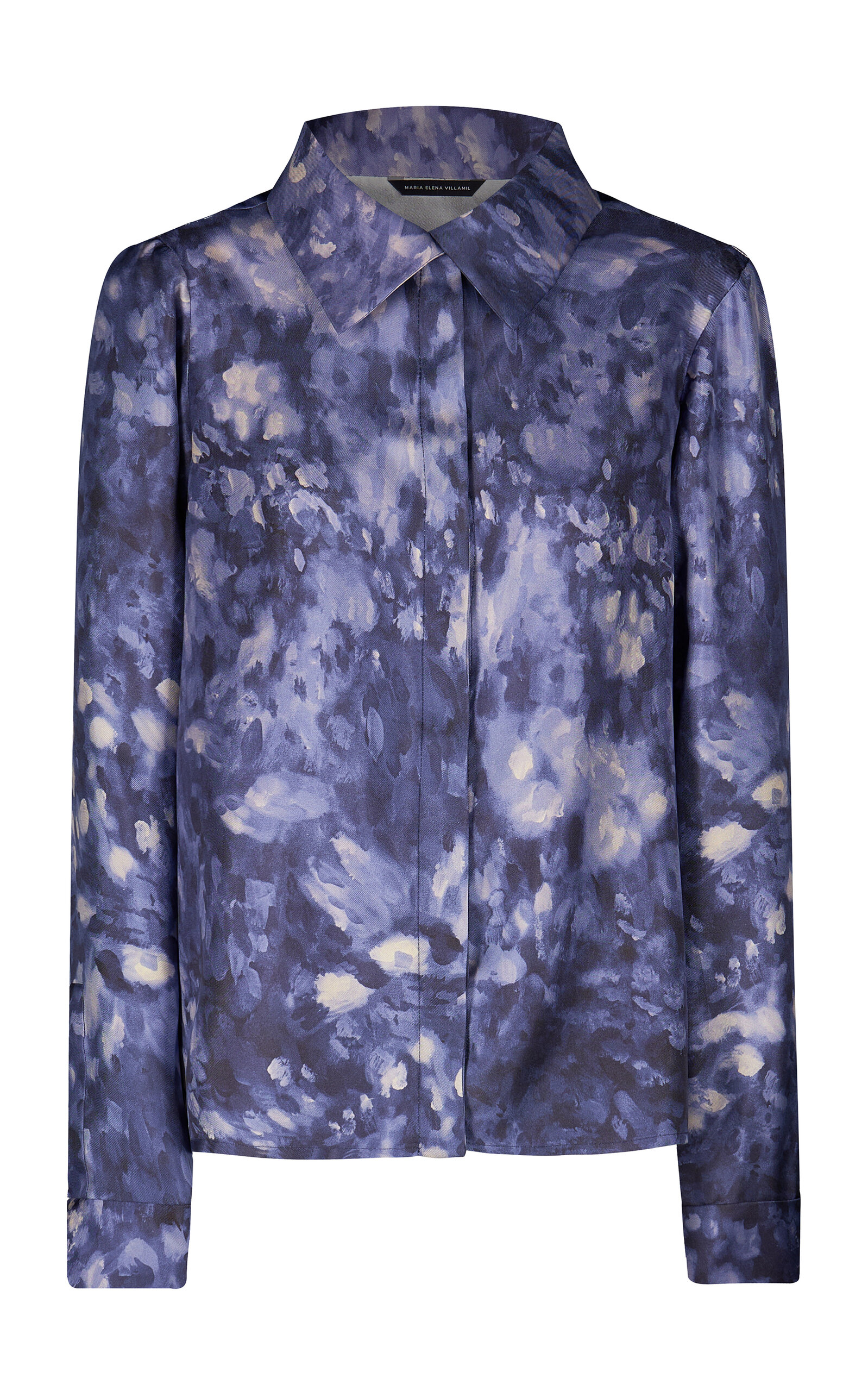 Olivia Printed Silk Twill Shirt