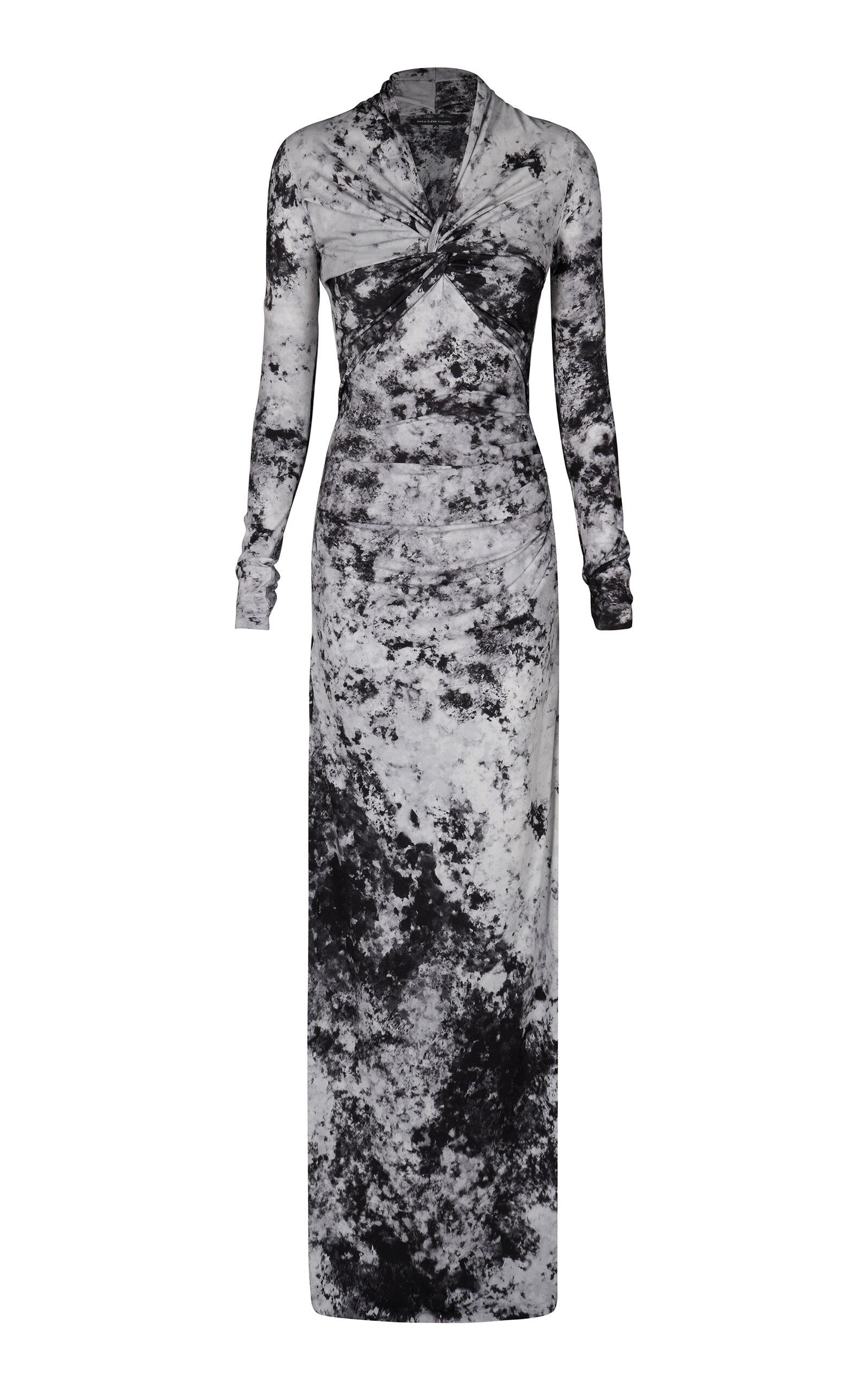 MARIA ELENA VILLAMIL TALLO PRINTED MAXI DRESS