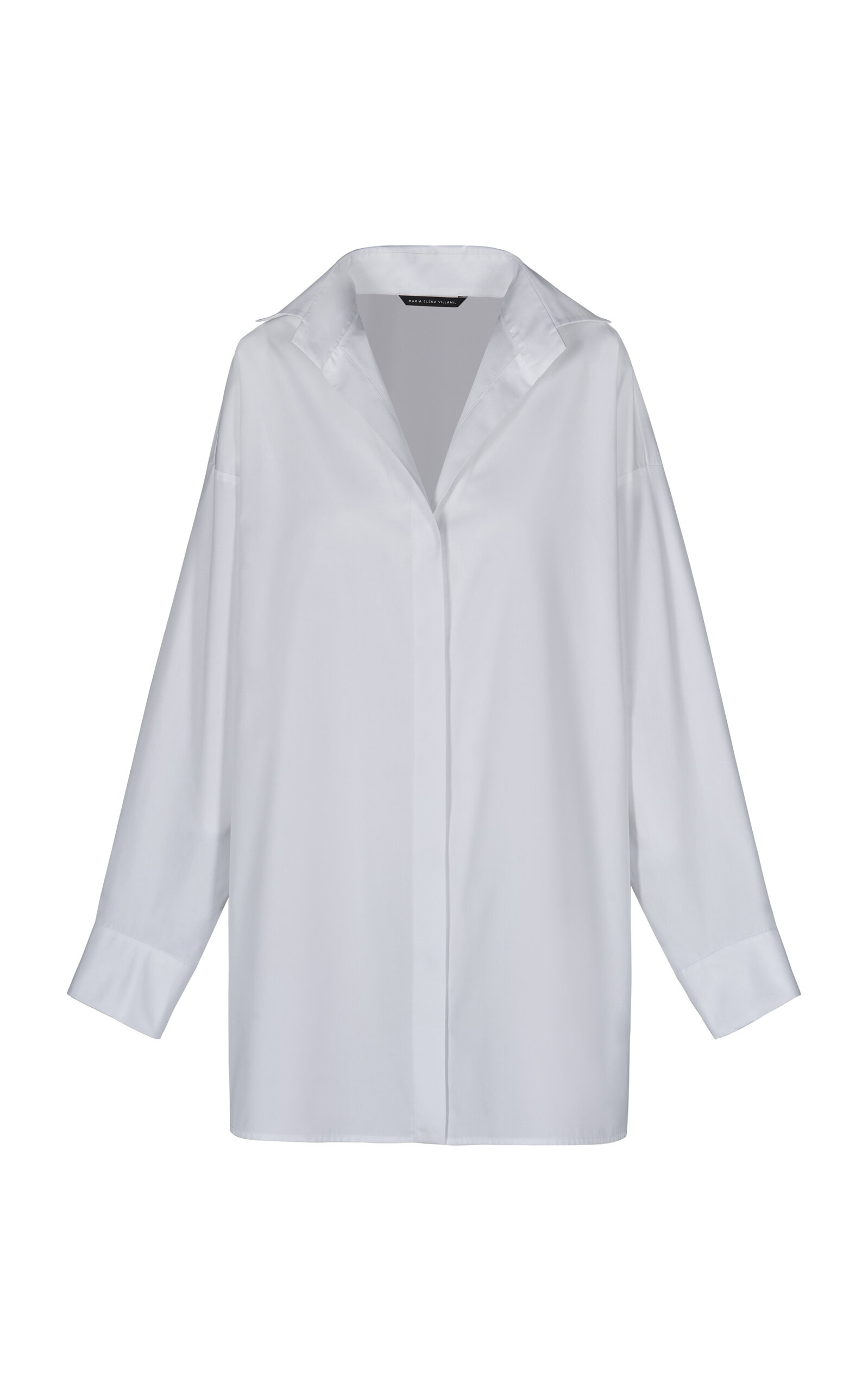 MARIA ELENA VILLAMIL EL CAMINANTE COTTON MINI SHIRT DRESS