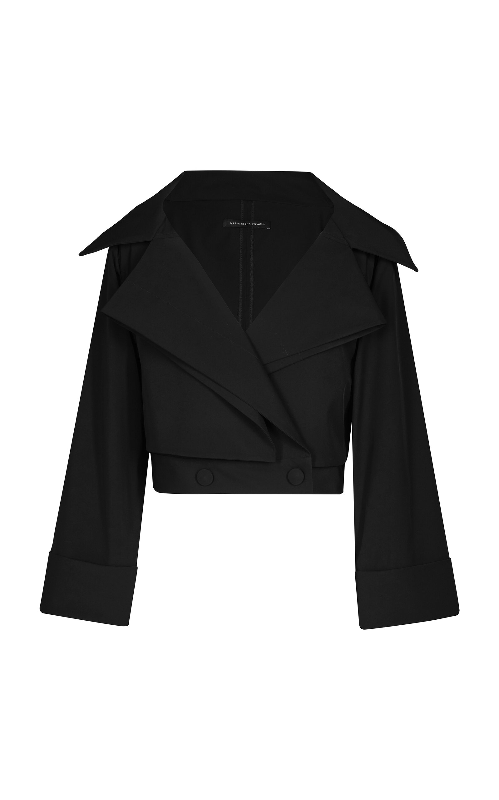MARIA ELENA VILLAMIL ALAMO CROPPED JACKET 