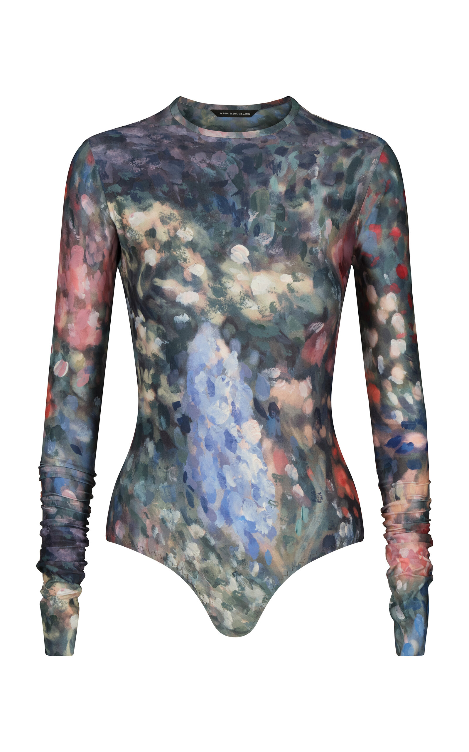 MARIA ELENA VILLAMIL Trazo Printed Bodysuit - Multi