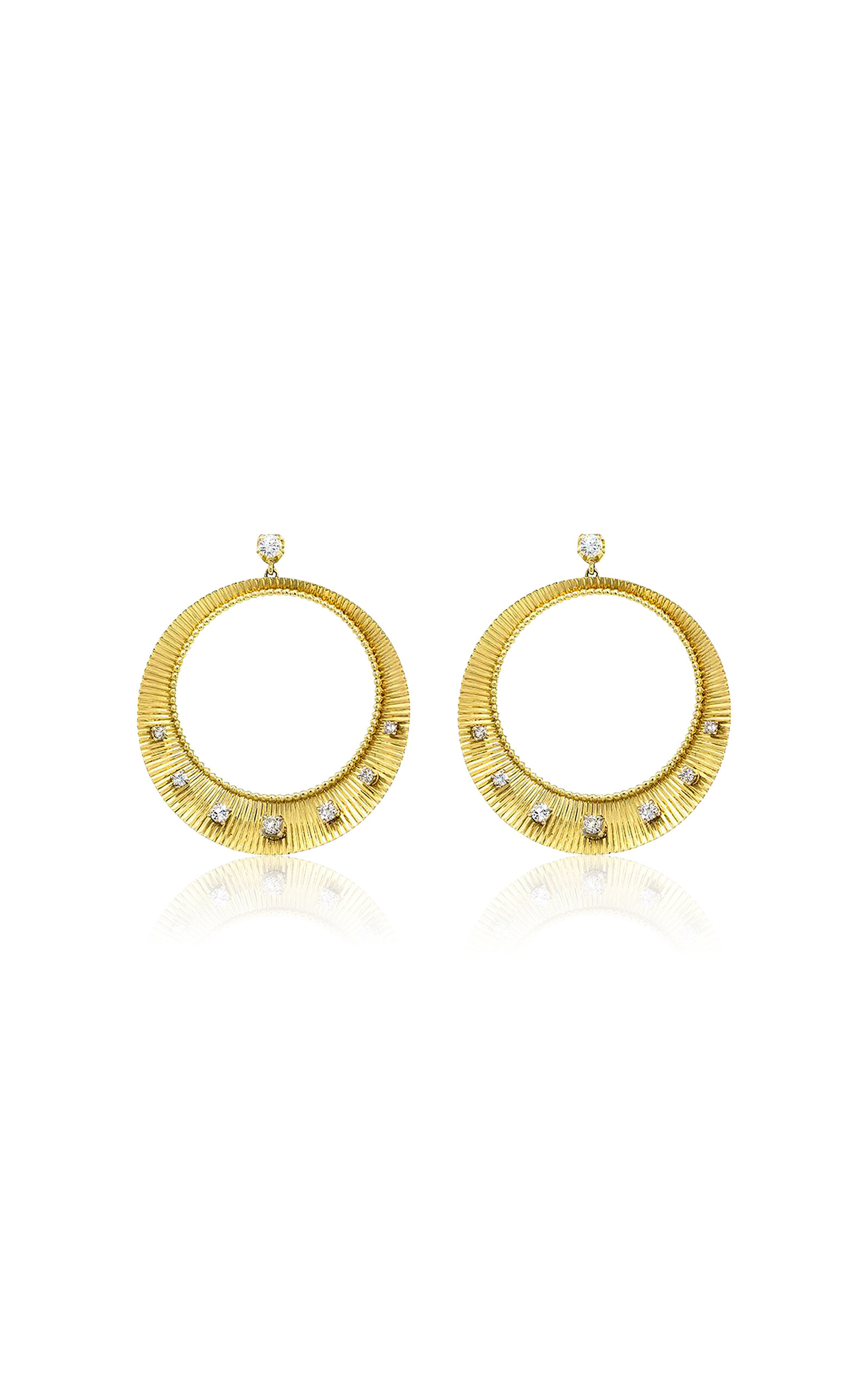 Jenna Blake 18K Yellow Gold Diamond Earrings - Gold - OS - Moda Operandi