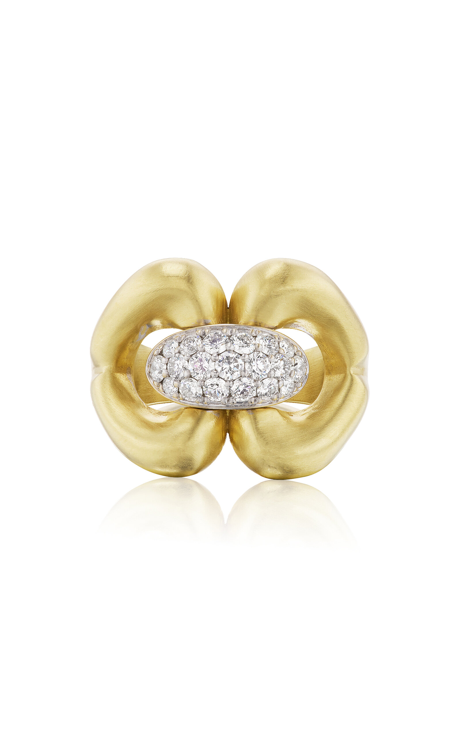 Nautical 18K Yellow Gold Diamond Ring