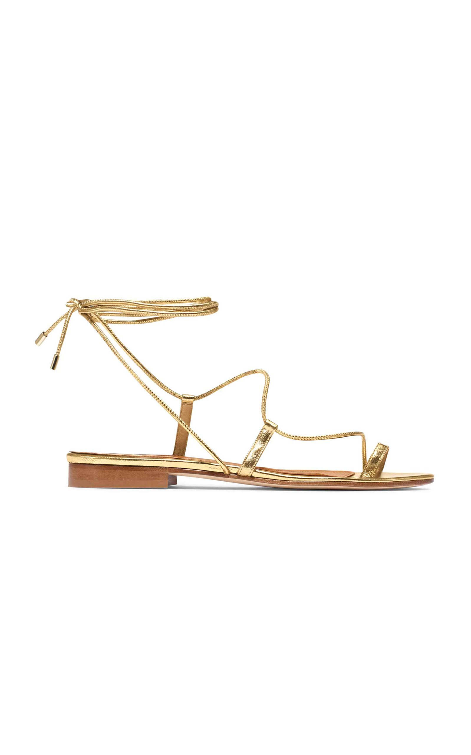 Susan Lace-Up Leather Sandals - Moda Operandi