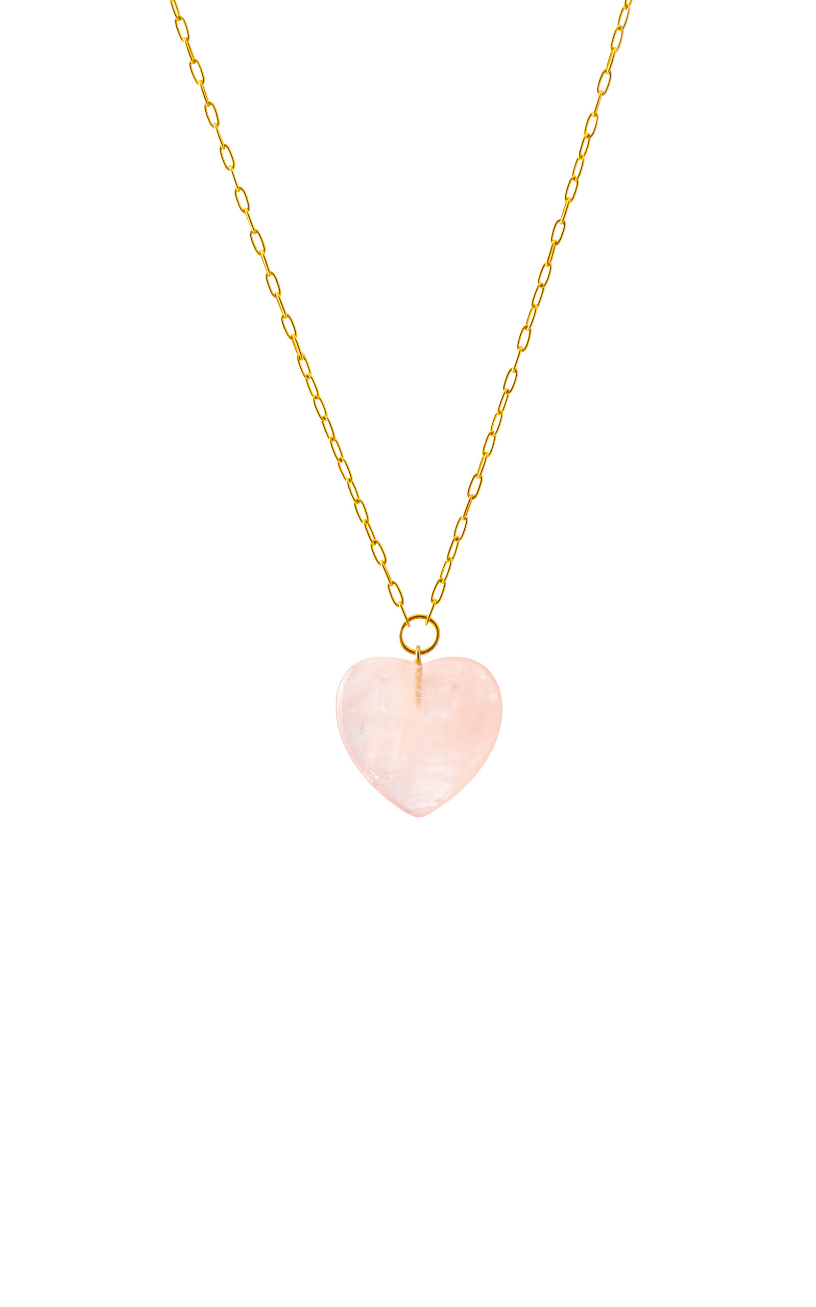 Rose Quartz Heart Necklace
