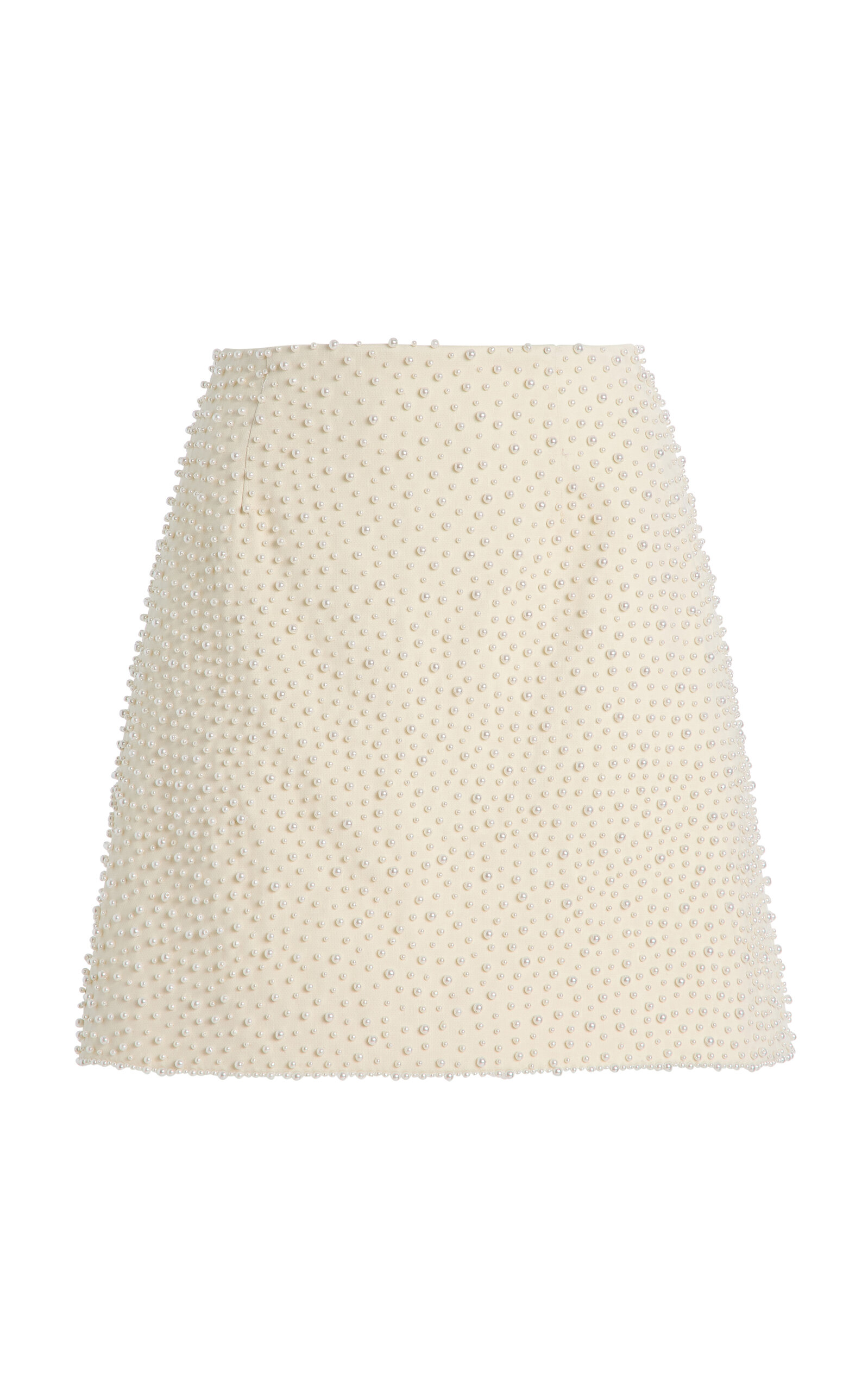 Carolina Herrera Embellished Bi-Stretch Wool Tailoring Mini Skirt