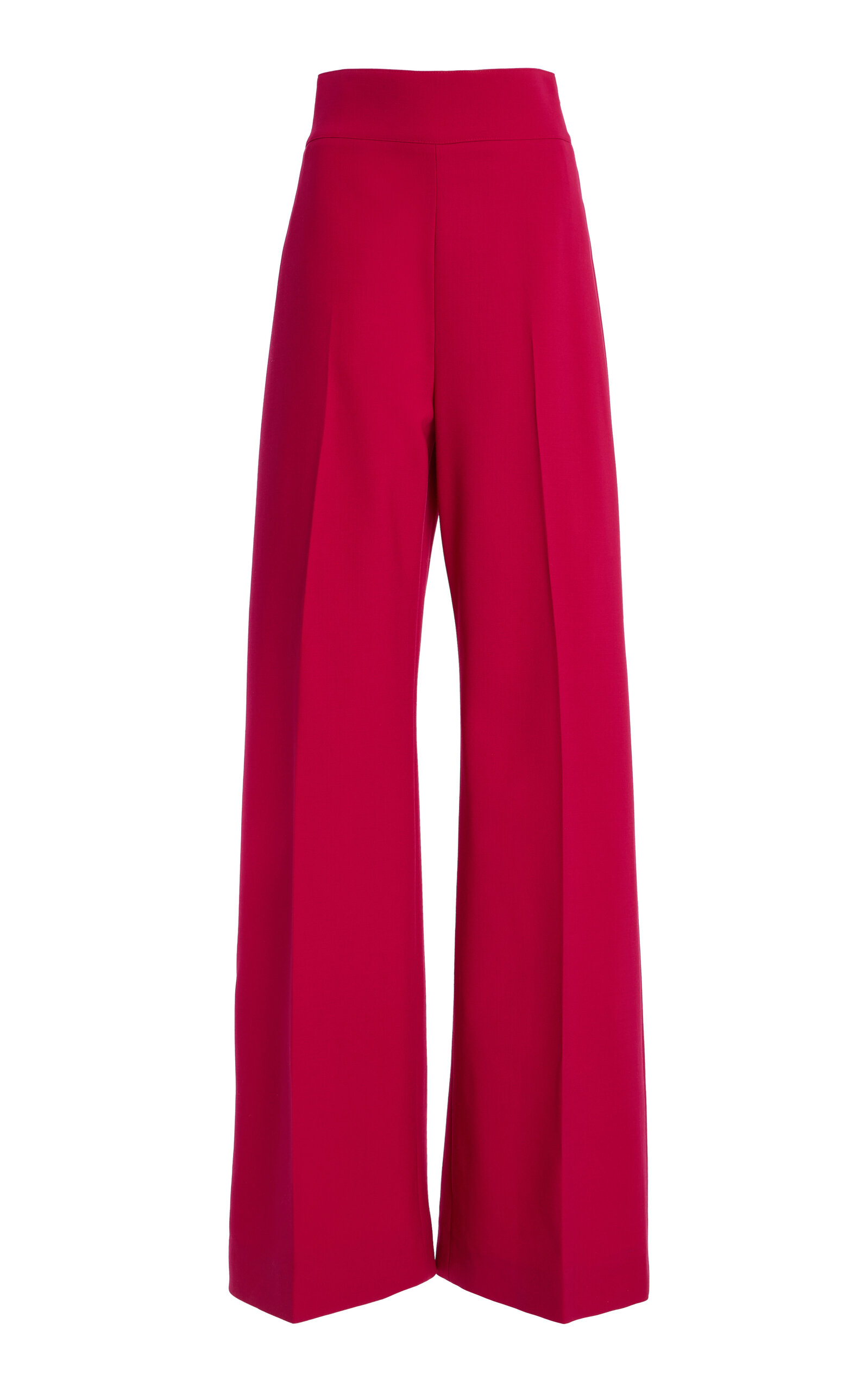 Carolina Herrera Bi-stretch Wool Tailoring Wide-leg Pants
