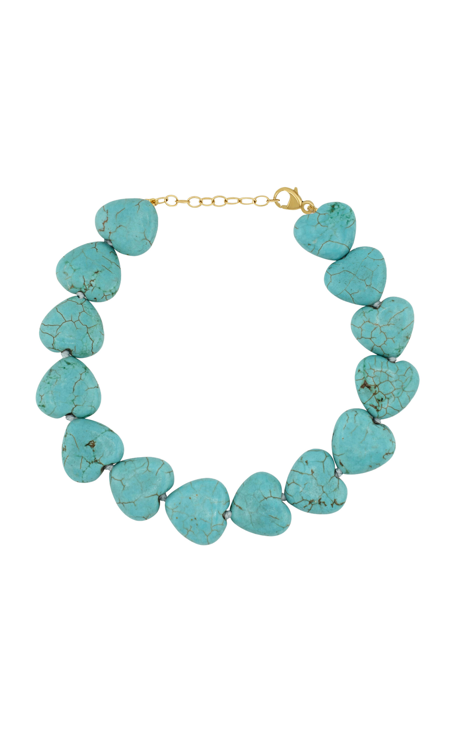 Nevada 14K Yellow Gold Turquoise Bracelet