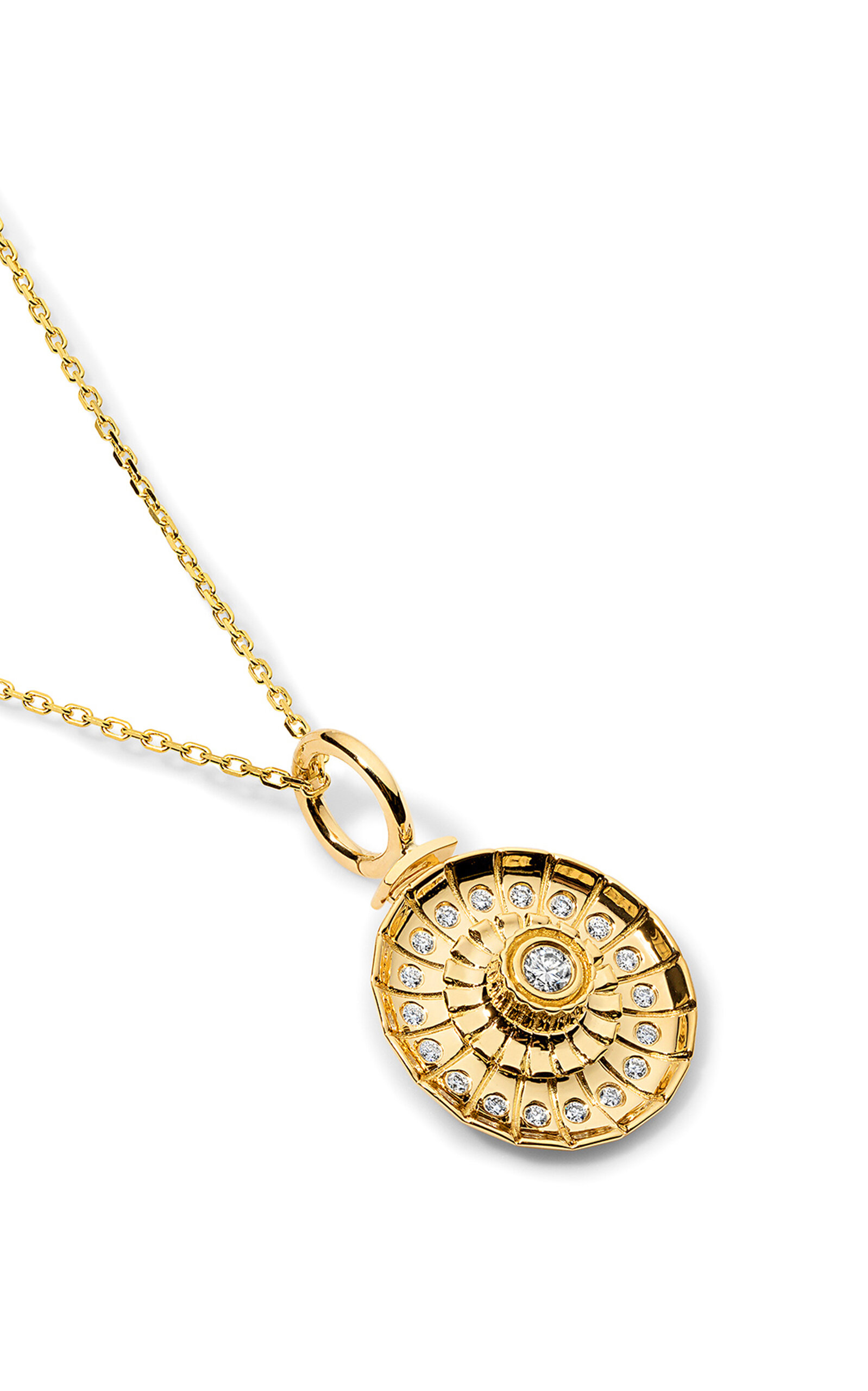 Metropolis 18K Yellow Gold Diamond Spin Neclace