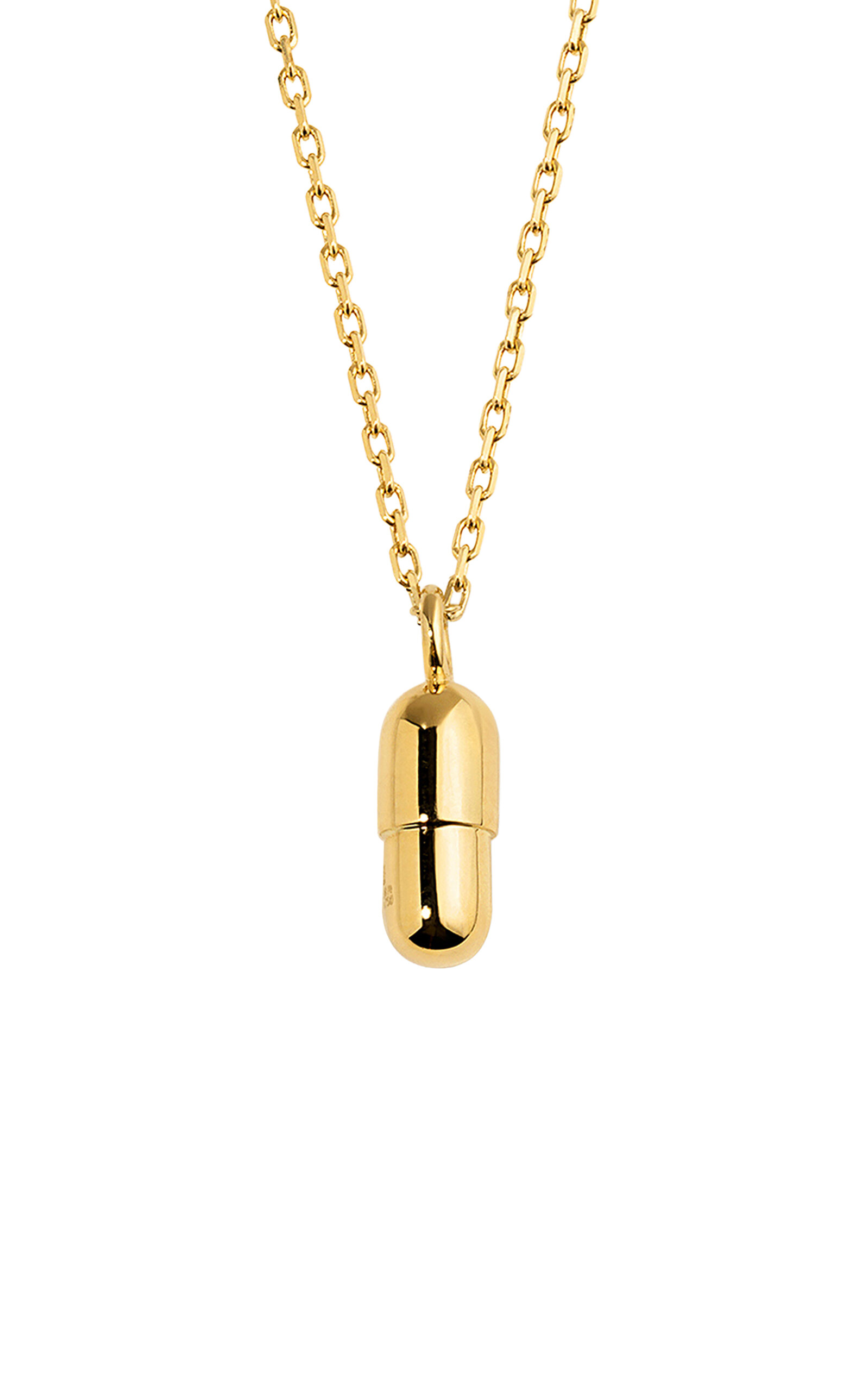 Mini Pill 18K Yellow Gold Necklace