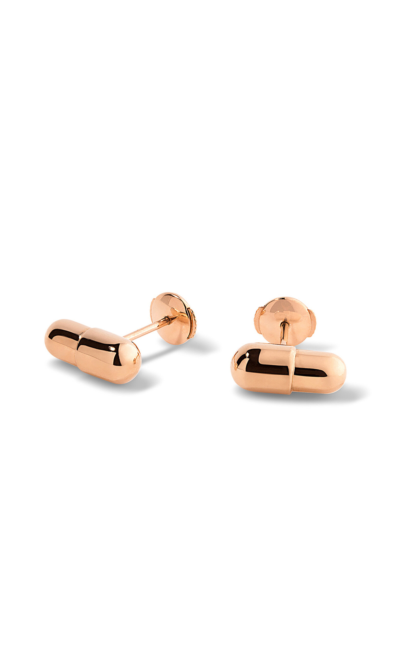 Pill 18K Rose Gold Earrings