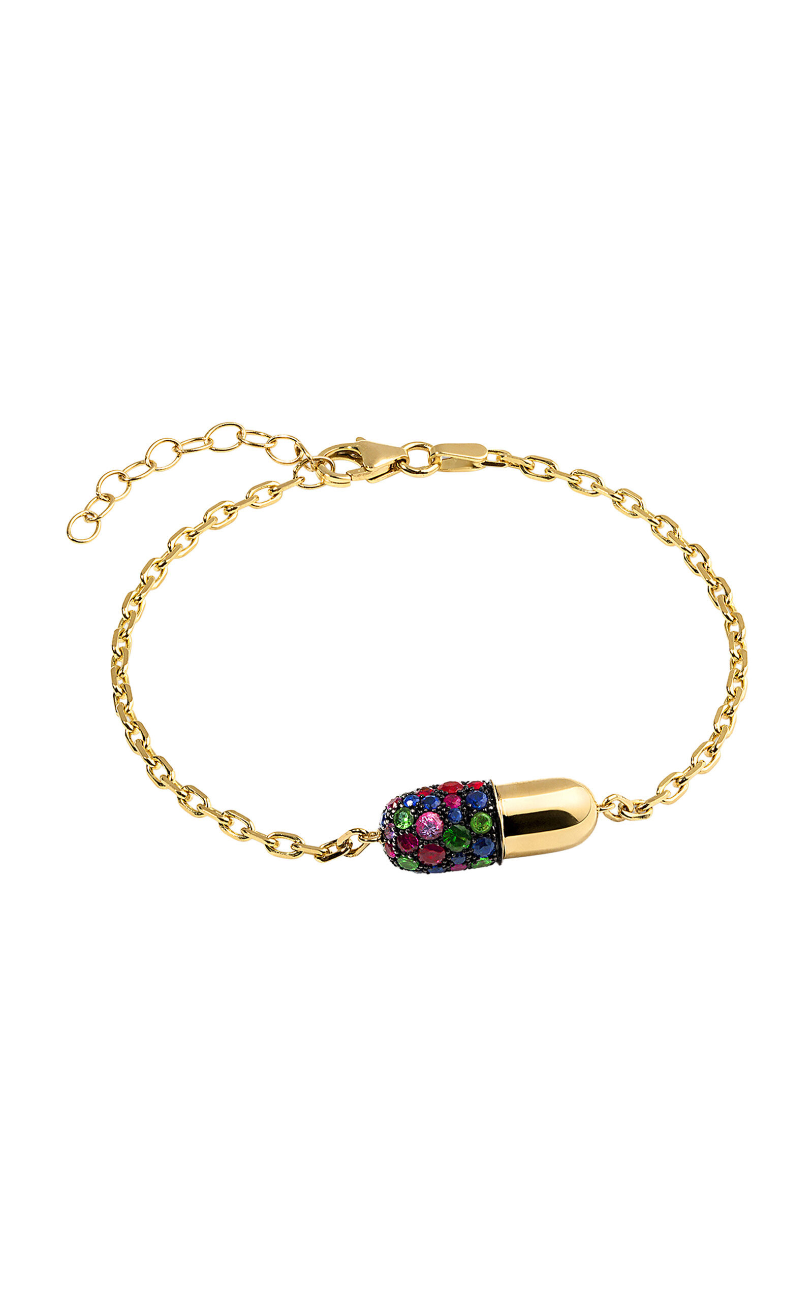 Pill 18K Yellow Gold Sapphire Bracelet