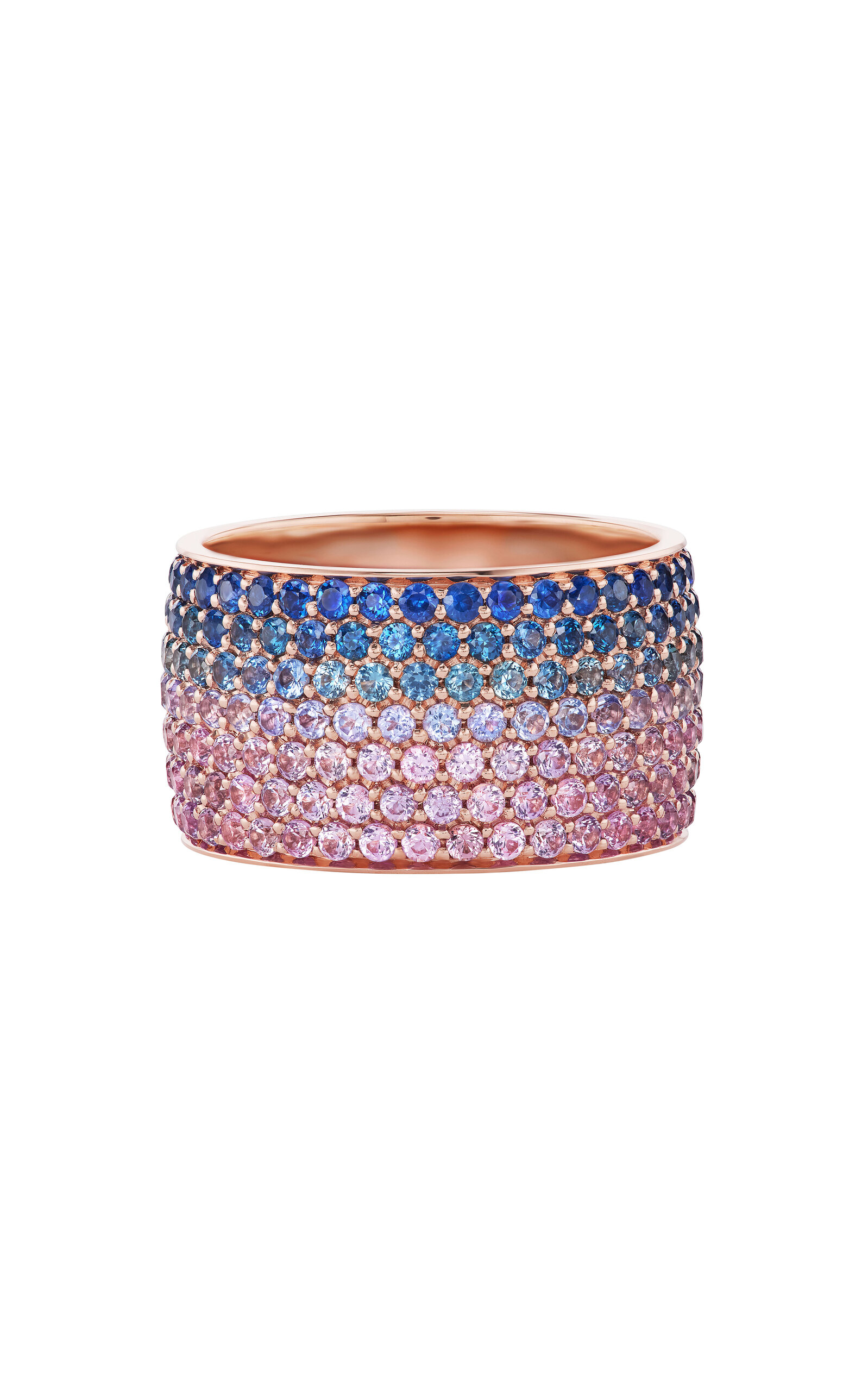 Coastline Cigar 18K Yellow Gold Multi-Stone Ring