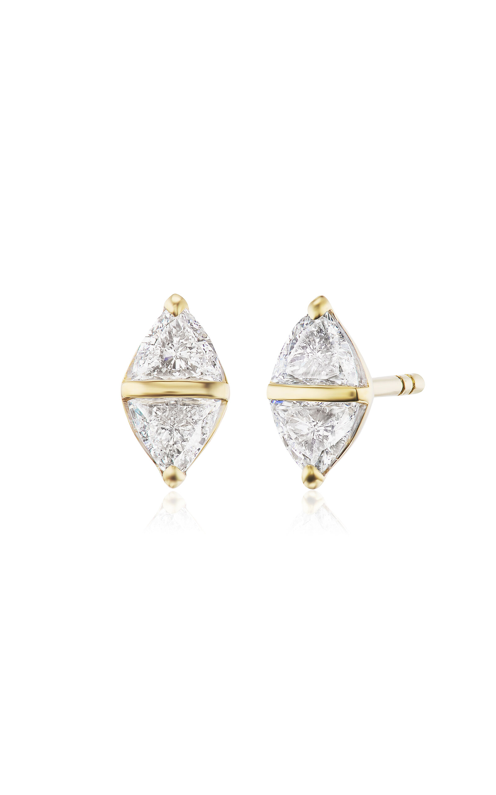 Tilly 18K Yellow Gold Diamond Earrings