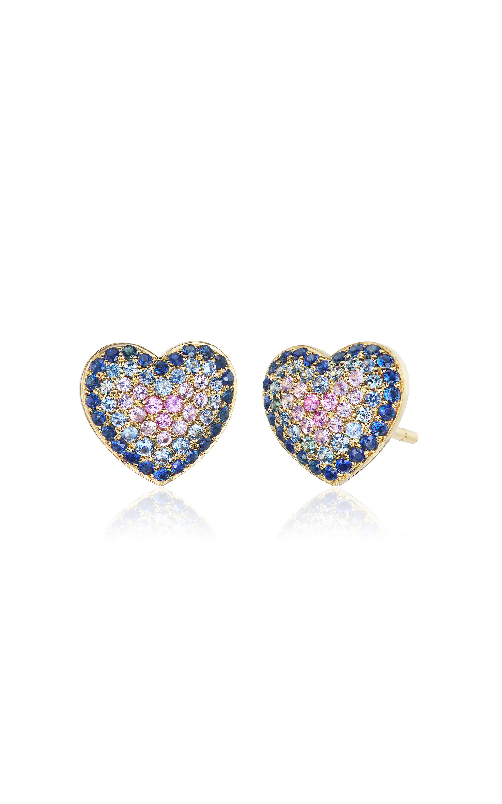 Lucy 18K Yellow Gold Sapphire Earrings