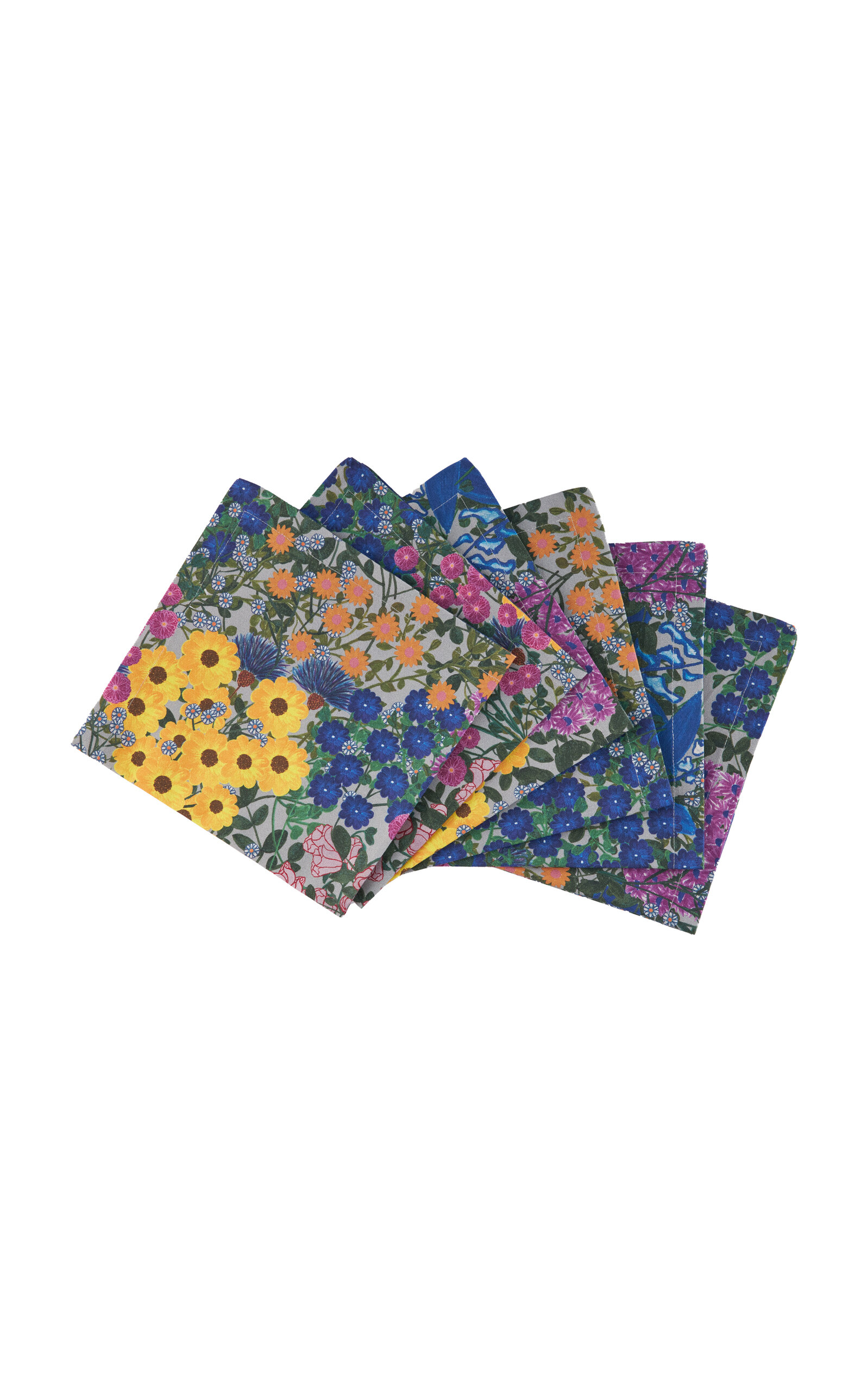 Sophie Williamson Design Pré Fleuri Set-of-Six Cotton Napkins - Multi - Women's Clothing