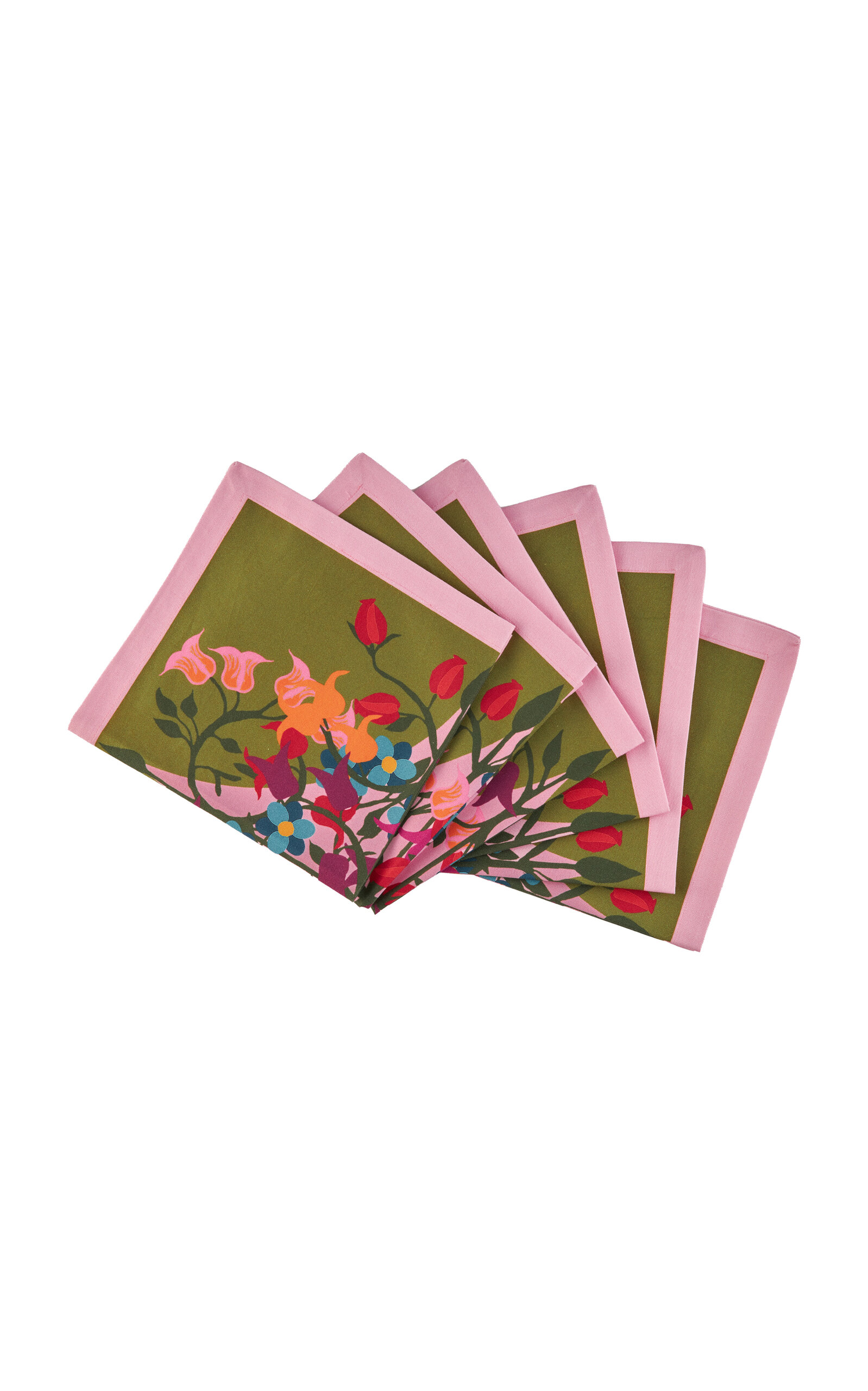 Sophie Williamson Design Blumen Set-of-six Cotton Napkins