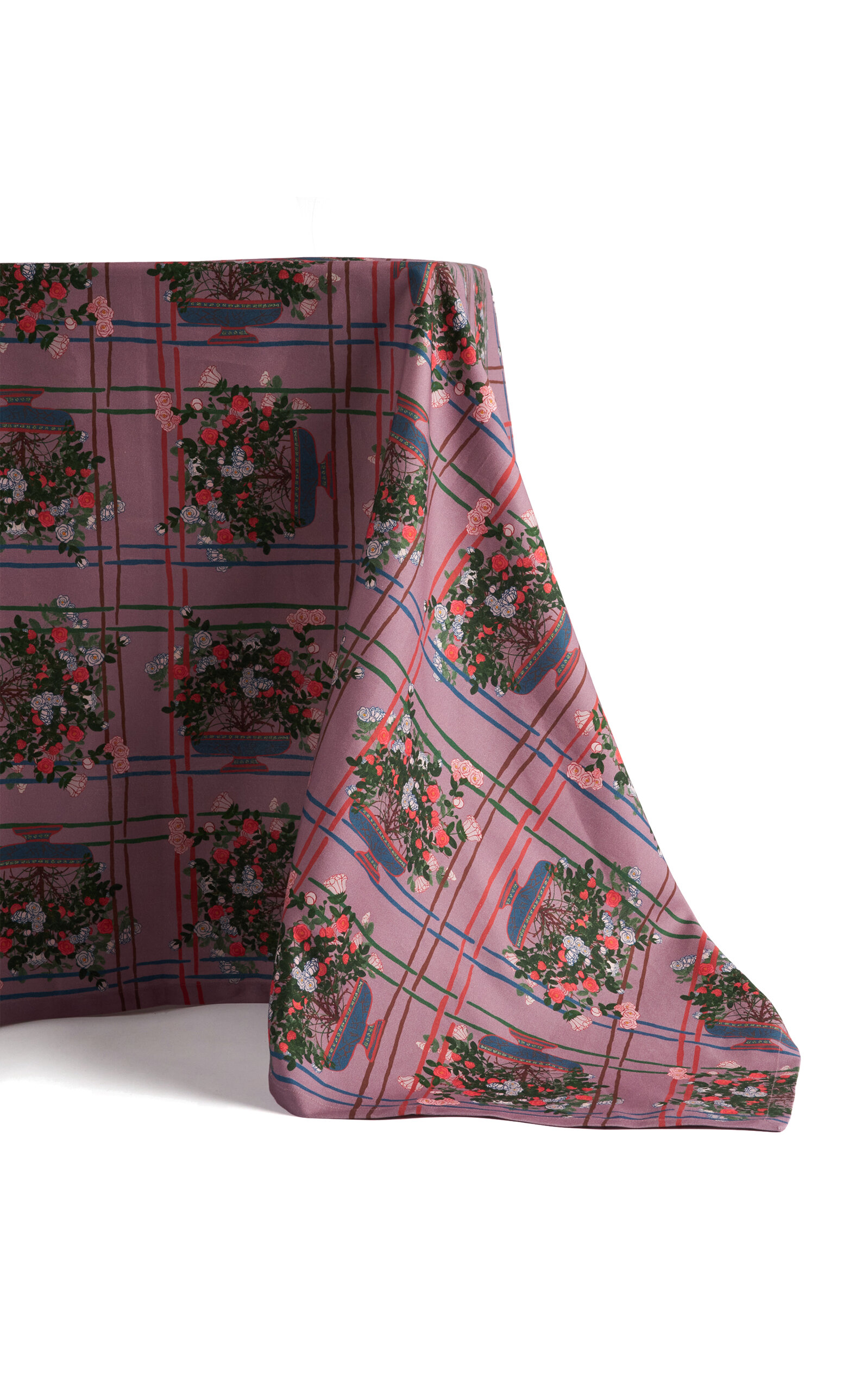 Sophie Williamson Design La Vie en Rose Square Cotton Tablecloth - Multi