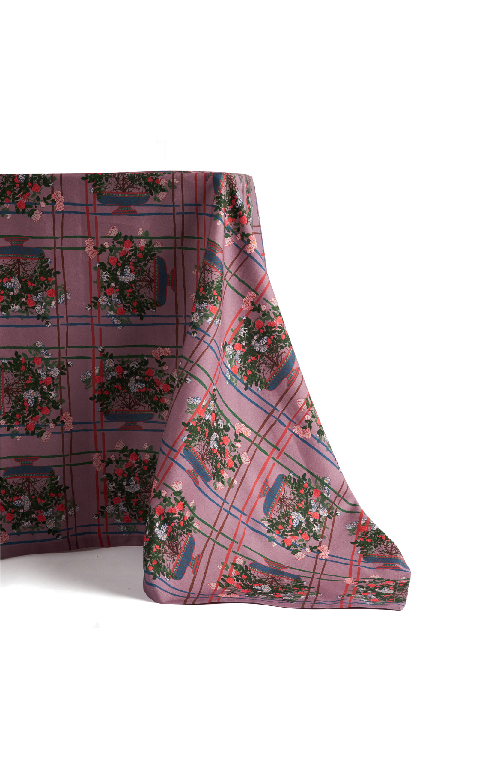 Sophie Williamson Design La Vie en Rose Large Cotton Tablecloth - Multi