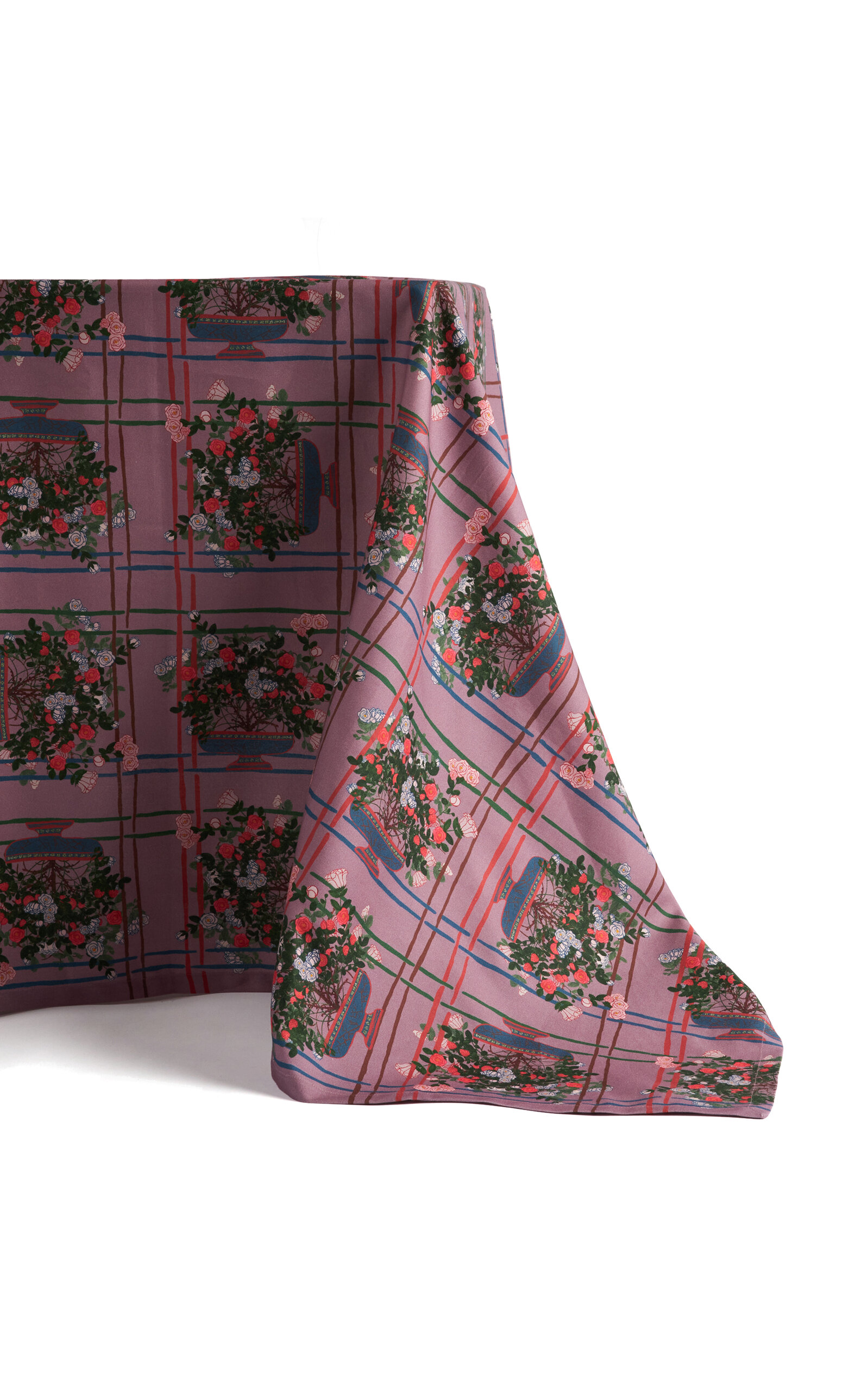 Sophie Williamson Design La Vie en Rose Small Cotton Tablecloth - Multi