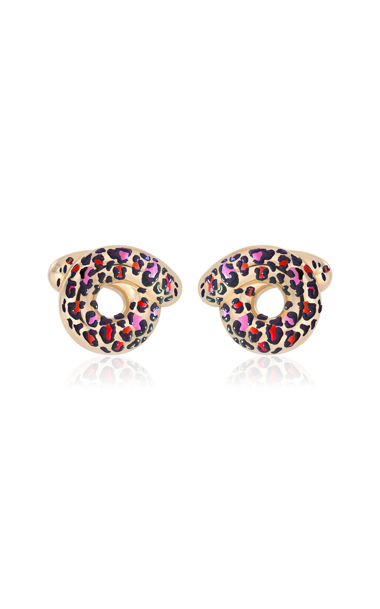 Shop Bea Bongiasca Moda Operandi Exclusive Lsd 9k Gold Pink Tarallo Earrings