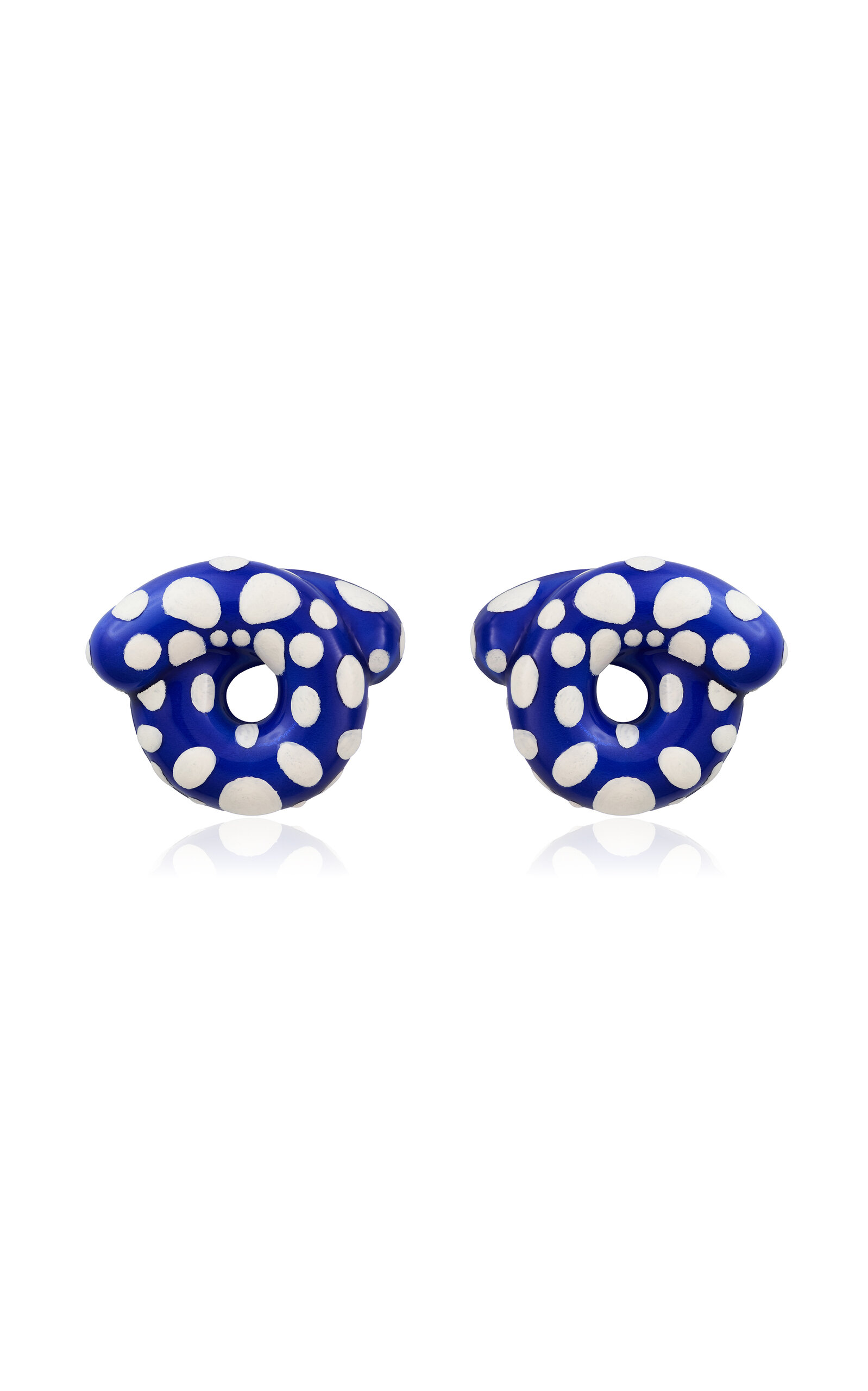Shop Bea Bongiasca Silver Diamond Stingray Tarallo Earrings