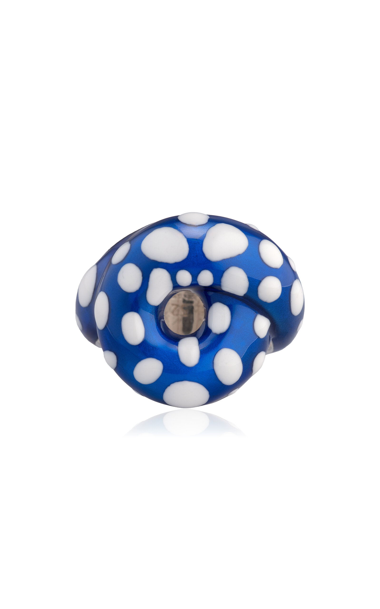 Shop Bea Bongiasca Silver Diamond Stingray Tarallo Ring