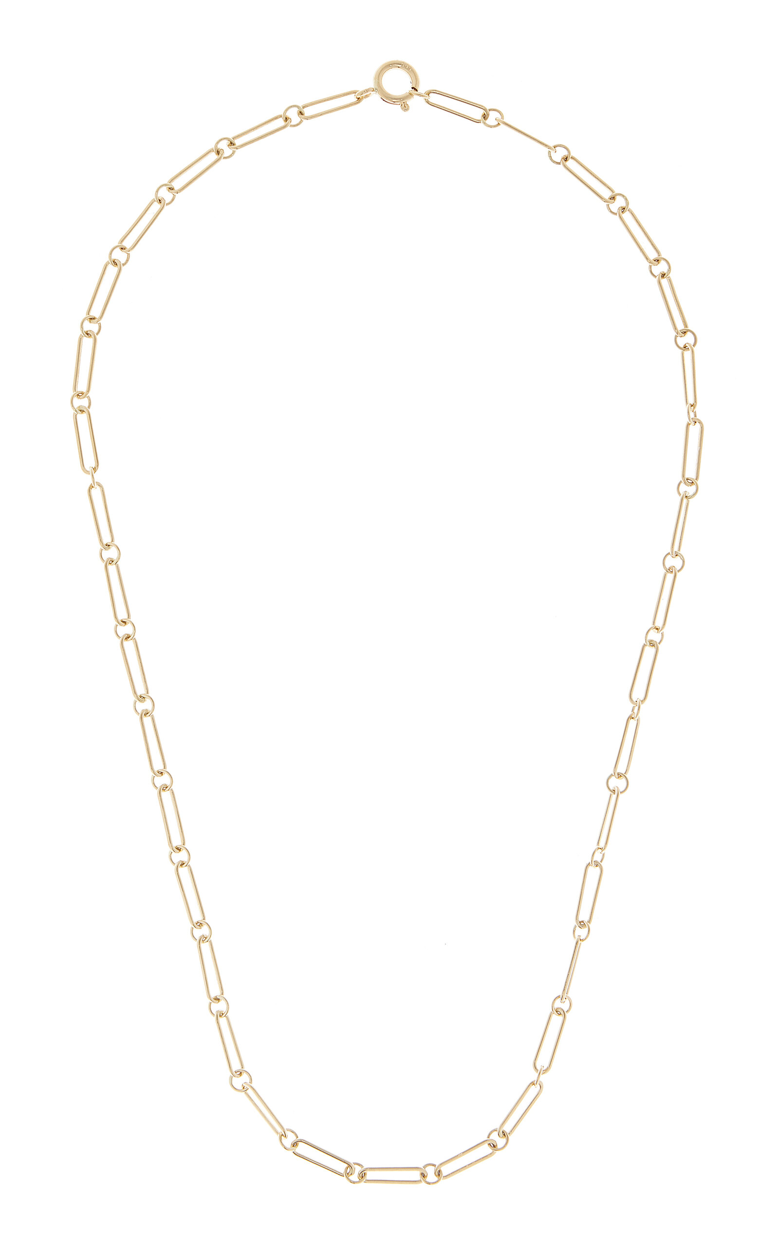 18K Yellow Gold Paperclip Chain